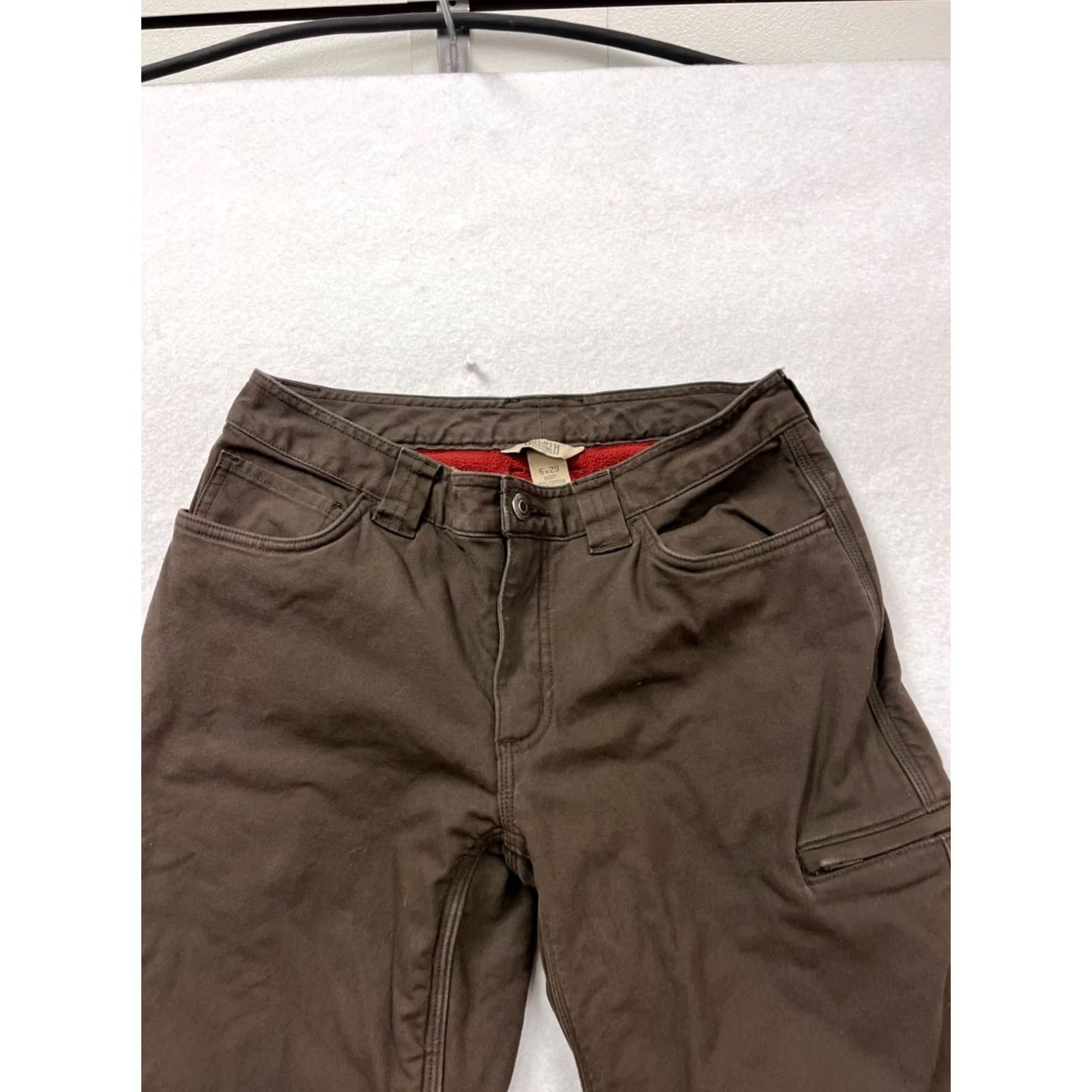 Duluth Trading Company Duluth Trading Co. Brown Fleece Lined Pants 6x29 Cargo Unisex Adults 6 Brown Fleece Lined Pants Mens Womens Size 28" / US 6 / IT 42 - 4 Thumbnail