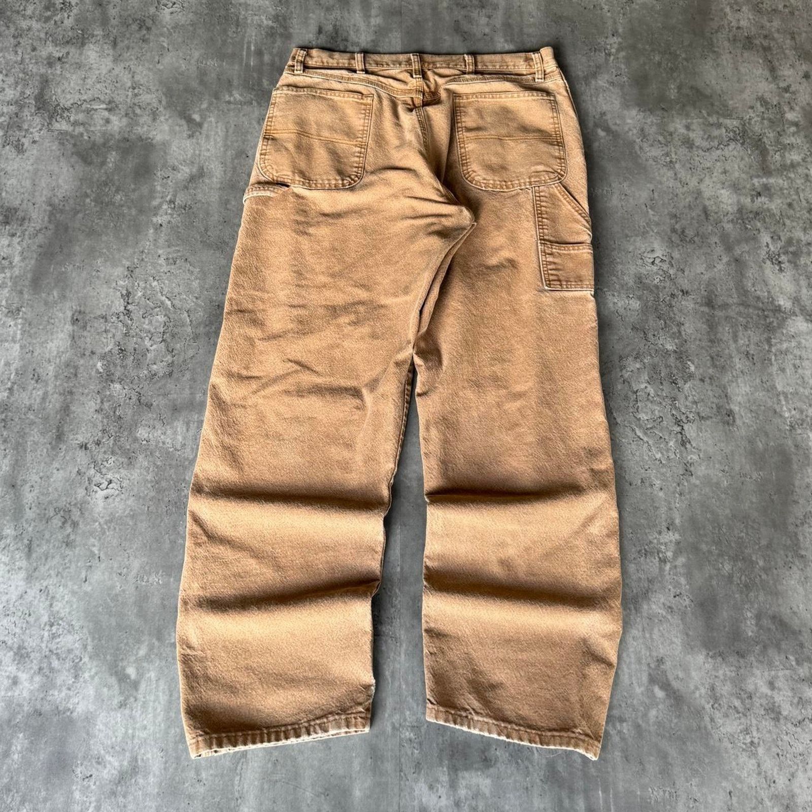 Carhartt × Rustler × Vintage Crazy Y2K Baggy Carhartt Style Skater Grunge Carpenter Pants Size US 36 / EU 52 - 2 Thumbnail