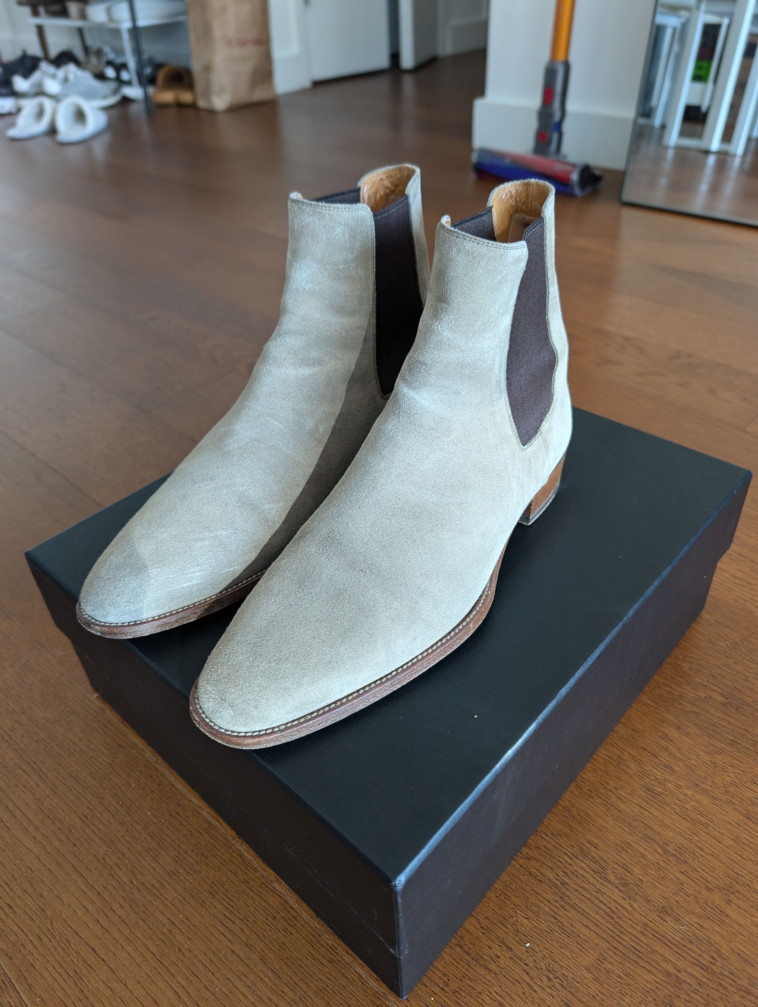 Saint Laurent Paris Saint Laurent Paris Wyatt Chelsea Boots 30 Sigaro Tan 42 9US Size US 9 / EU 42 - 5 Thumbnail