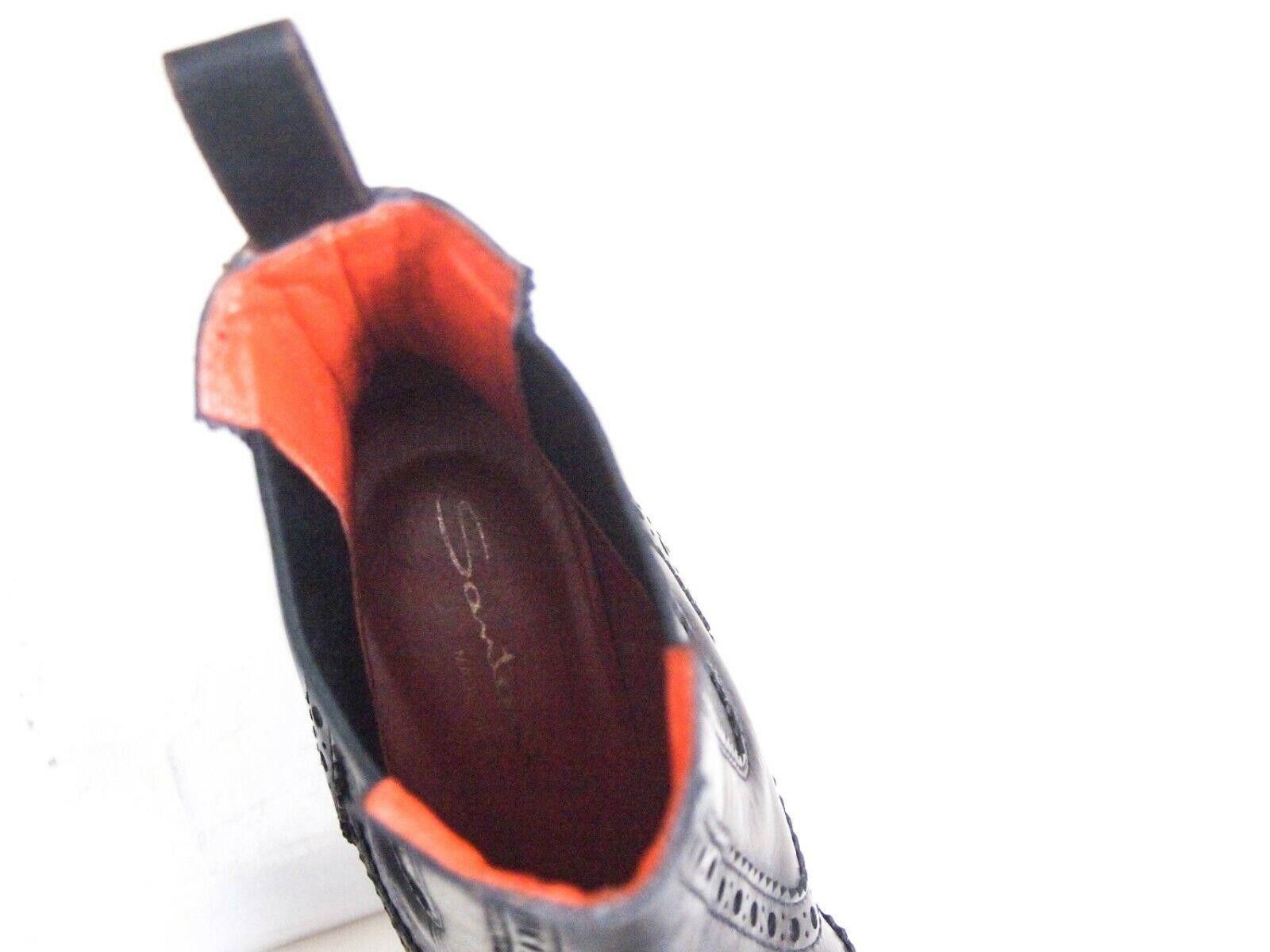 Santoni Santoni Chelsea Boots Black Leather Size US 6 EU 36 $720 Size US 6 / IT 36 - 5 Thumbnail