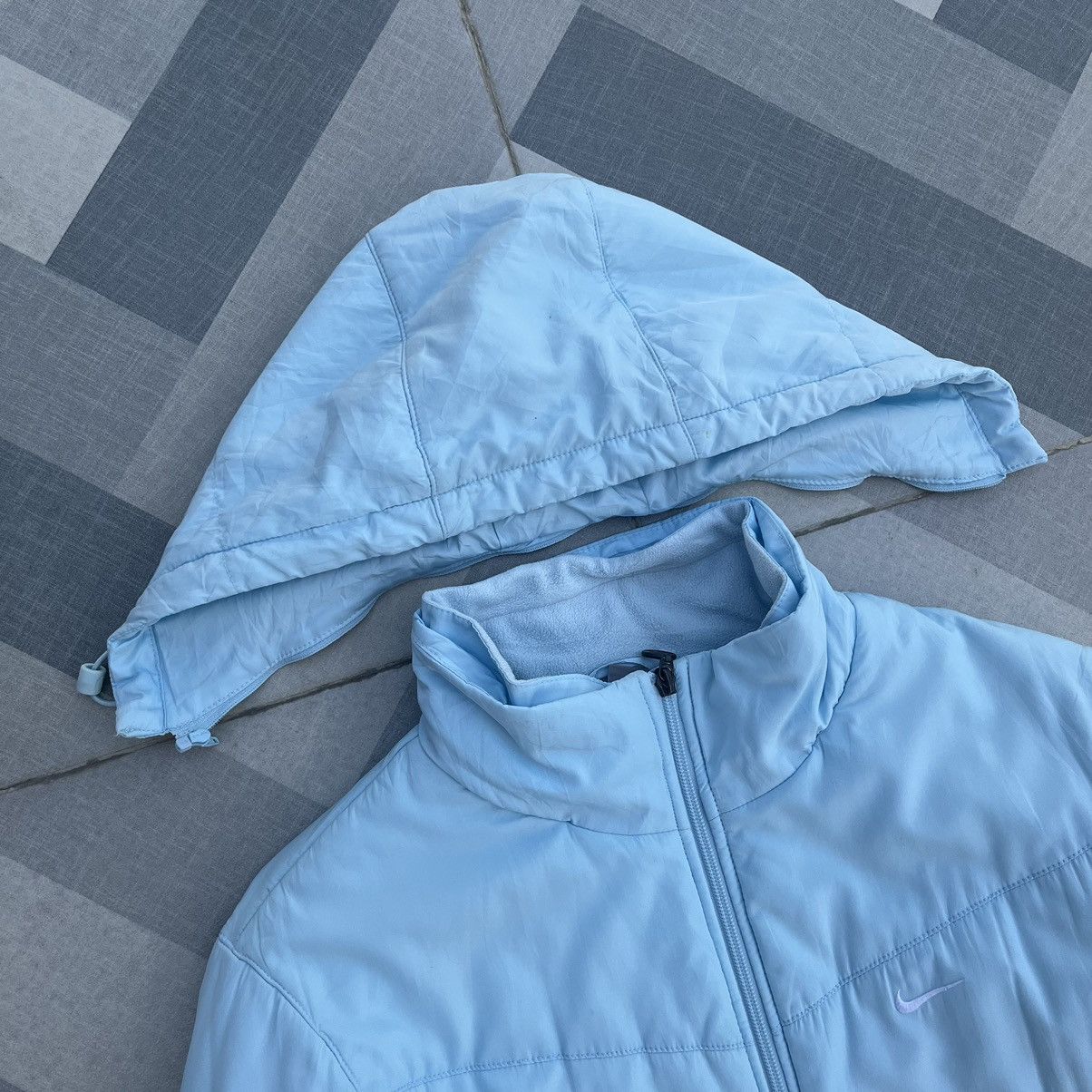 Nike × Vintage Vintage Nike Puffer Crop Puffer Jacket Size M / US 6-8 / IT 42-44 - 2 Thumbnail