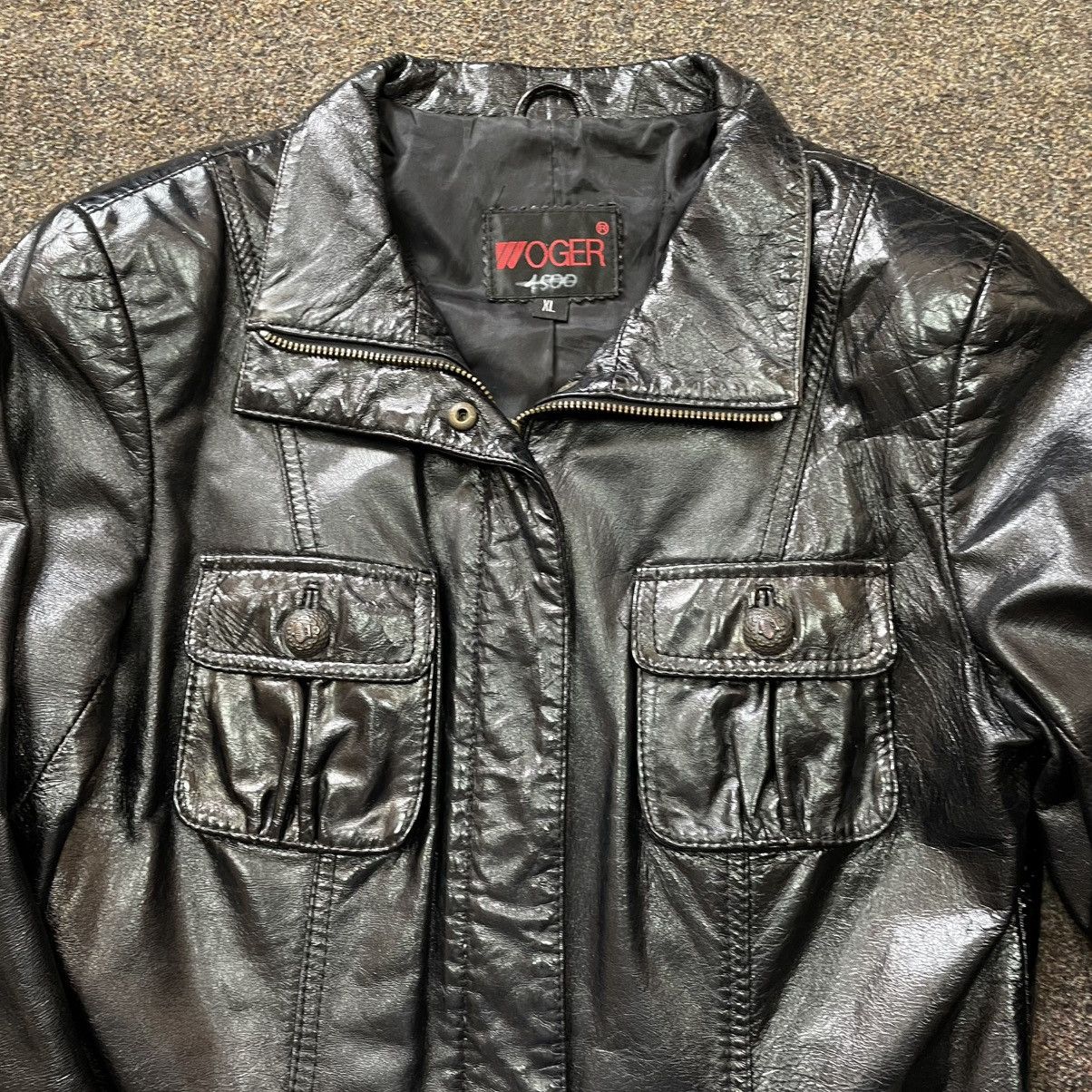 Genuine Leather Vintage Y2K Leather Jacket Biker Punk Opium BALENCIAGA Style Size XL / US 12-14 / IT 48-50 - 4 Thumbnail