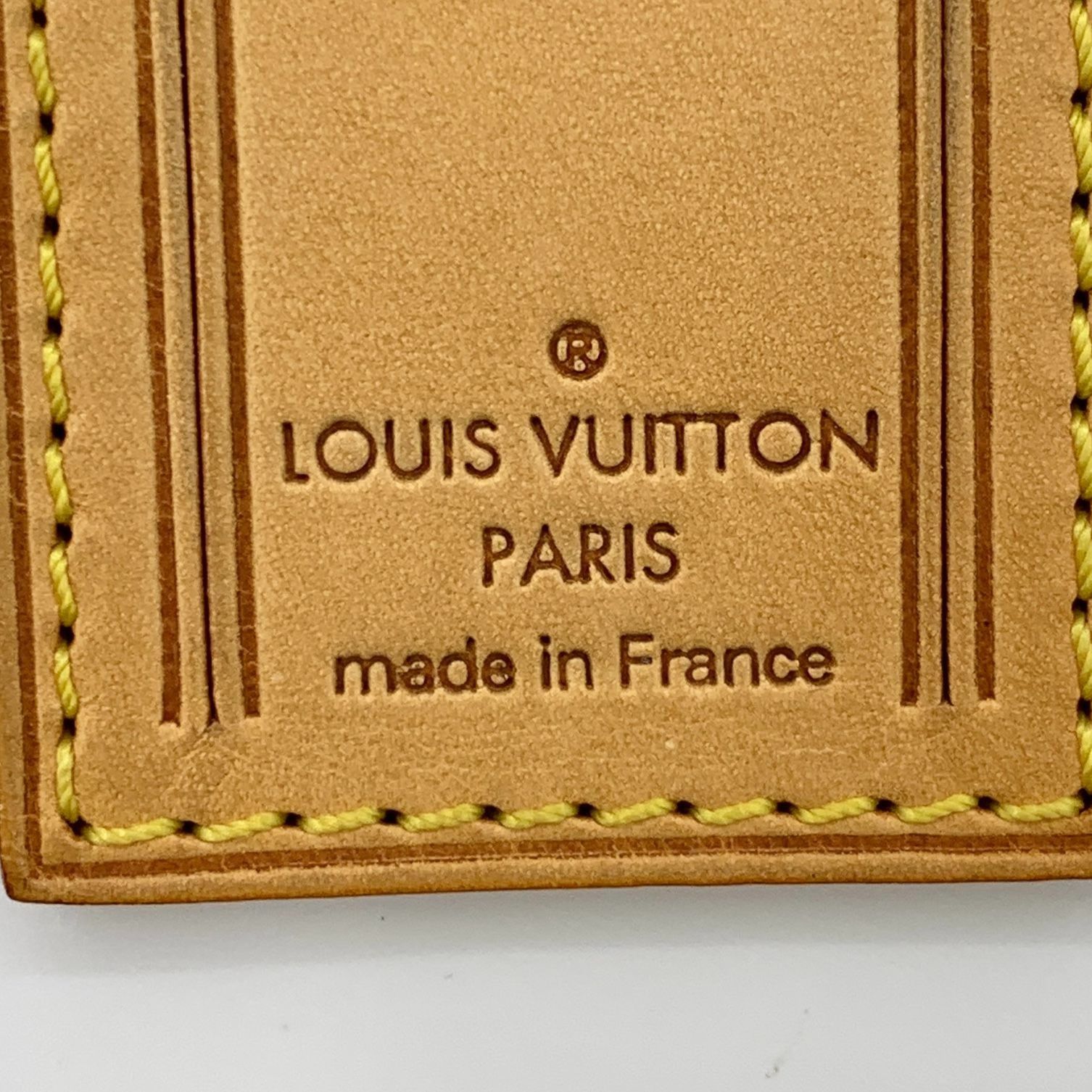 Louis Vuitton Louis Vuitton Leather Luggage Tag With Adjustable Strap Size ONE SIZE - 6 Thumbnail