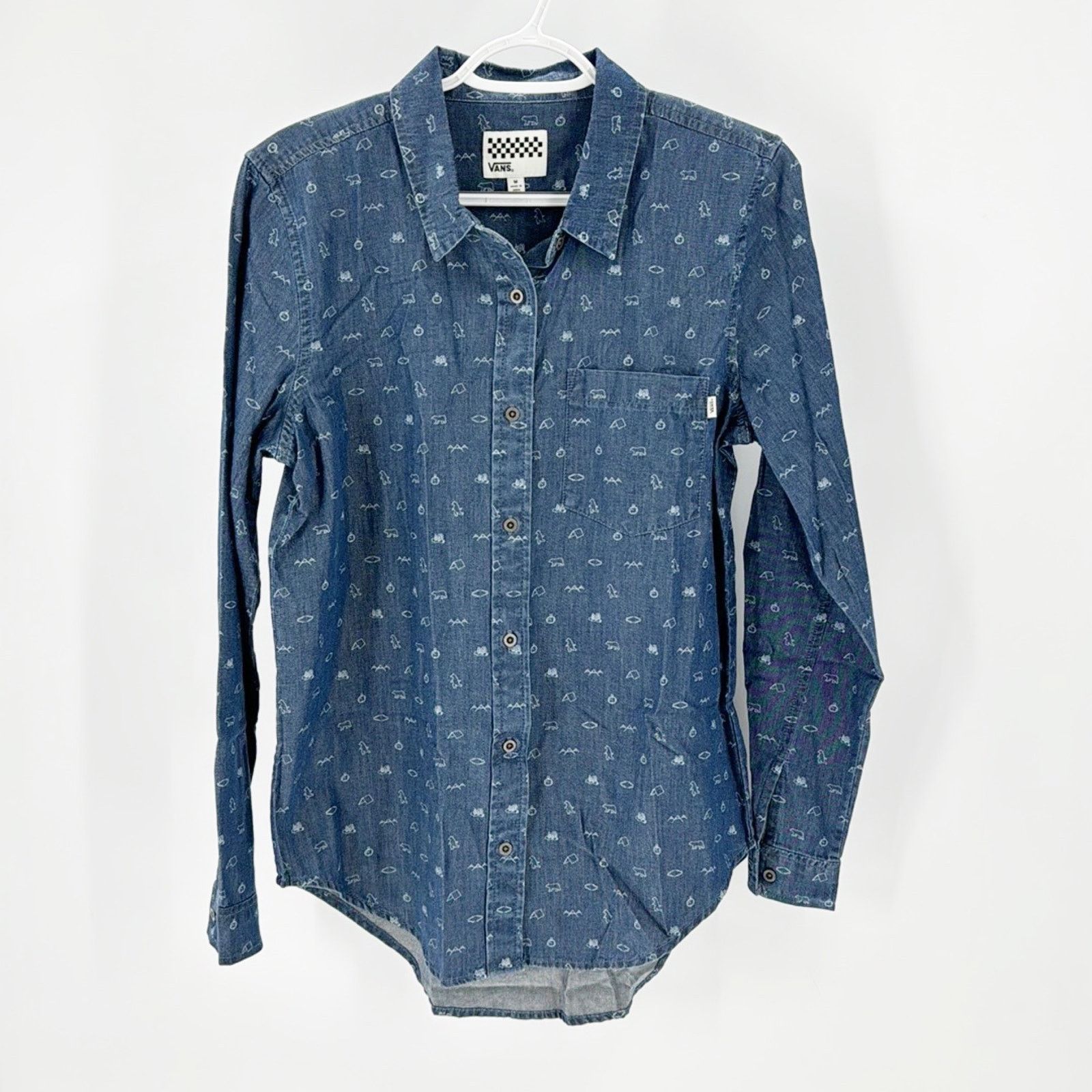 Vans VANS OFF THE WALL camping novelty print chambray button down Size US M / EU 48-50 / 2 - 1 Thumbnail