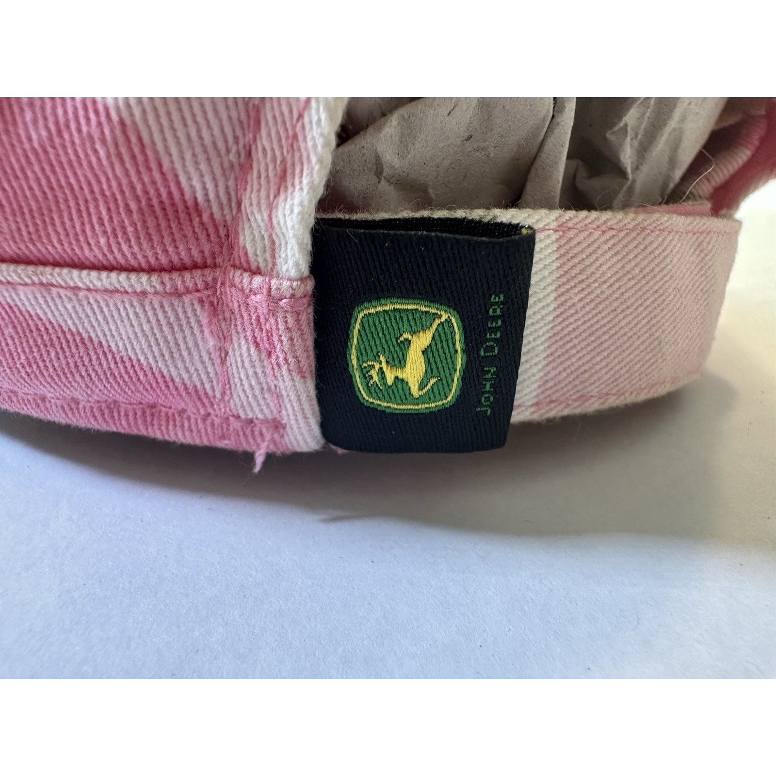 John Deere John Deere Pink Camo Military Cap/Hat L/XL Strap Back 2011 Size ONE SIZE - 10 Thumbnail