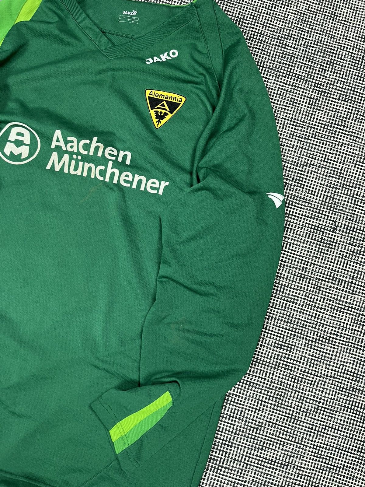 Vintage 2007/2008 Alemannia Aachen rare soccer goalkeeper Jersey GK Size US XL / EU 56 / 4 - 4 Thumbnail