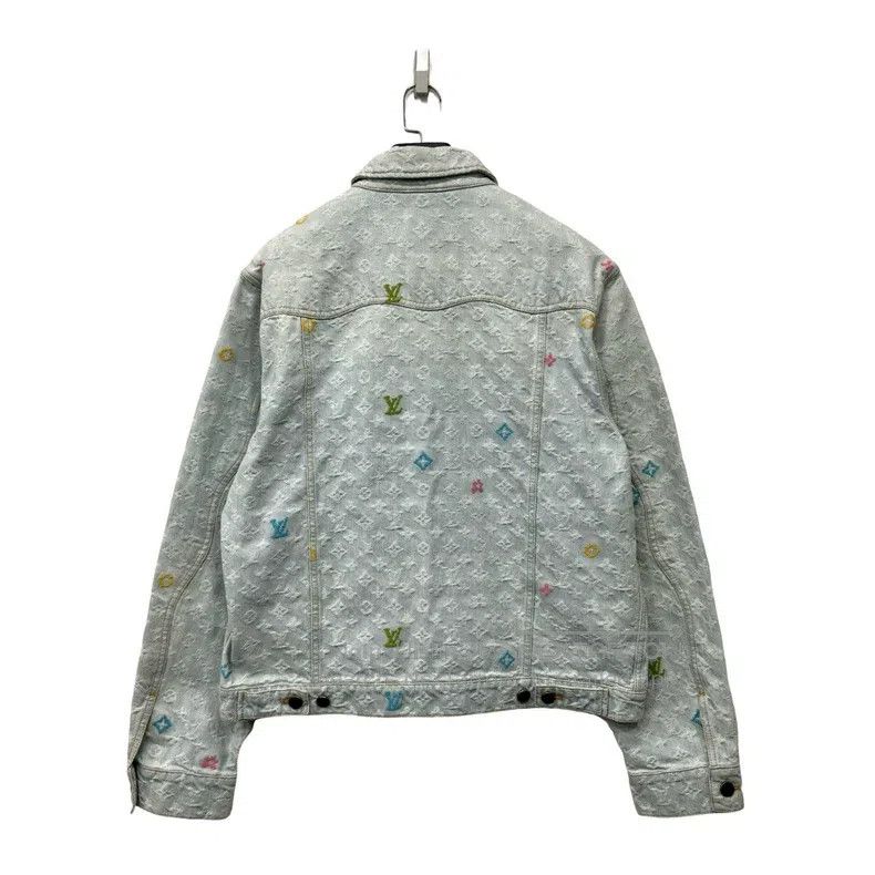 Louis Vuitton Louis Vuitton Tyler Pfeiffer Light Blue Full Print Denim J Size US L / EU 52-54 / 3 - 2 Thumbnail