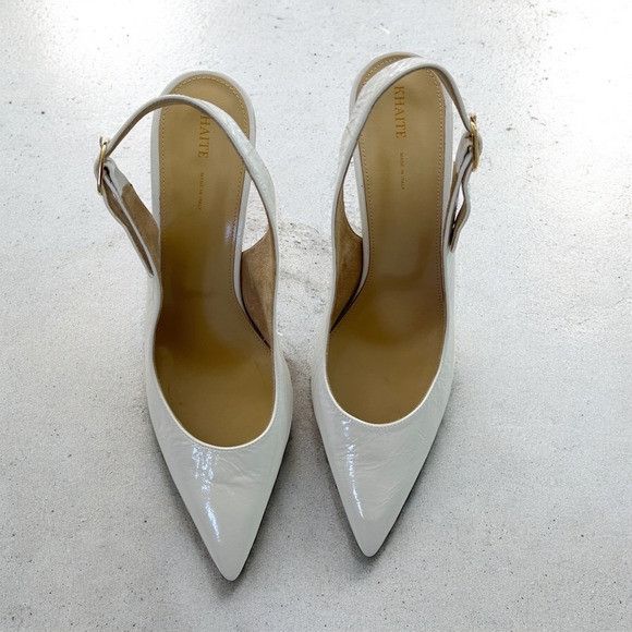 KHAITE KHAITE River Slingback 75 Pump in White Size US 10 / IT 40 - 3 Thumbnail