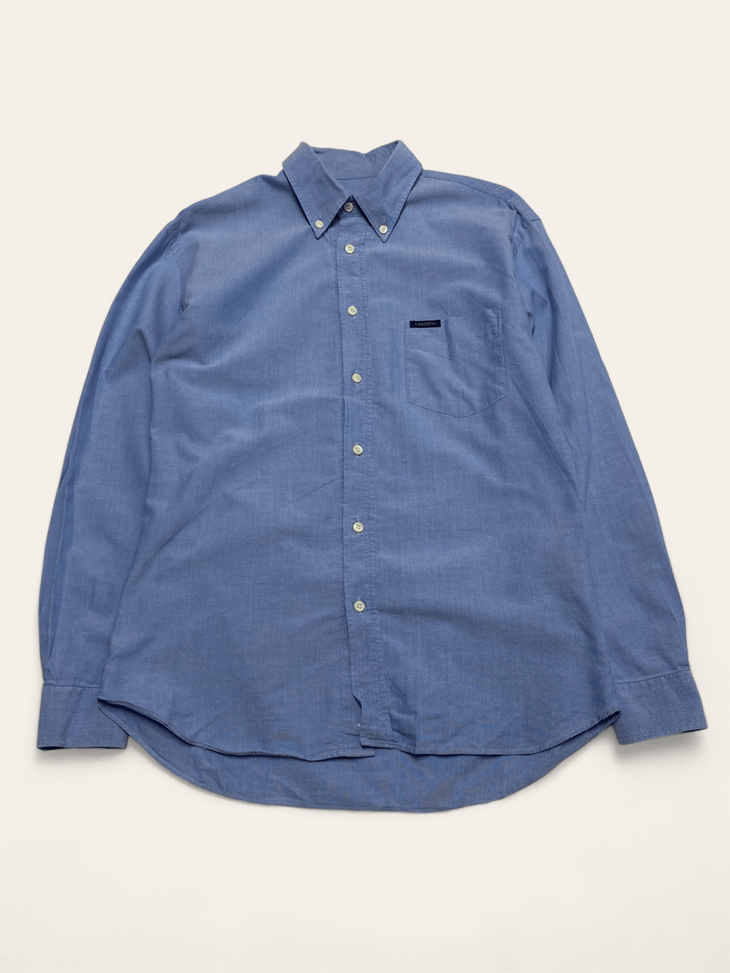 Valentino Vintage VALENTINO Basic Blanc Blue Button Up Shirt Size US S / EU 44-46 / 1 - 1 Thumbnail