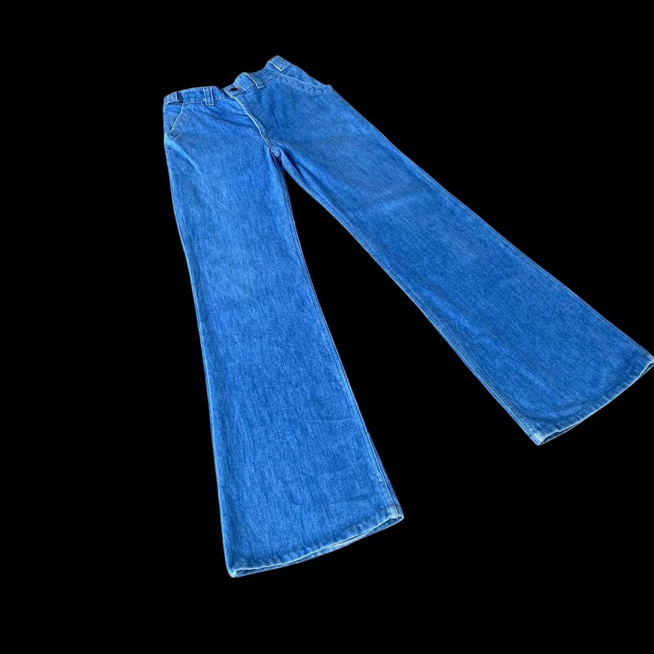 Levi's Vintage Clothing RARE 70S LEVIS 648 FLARE DENIM ORANGE TAG ZIP TALON Size US 29 - 6 Thumbnail