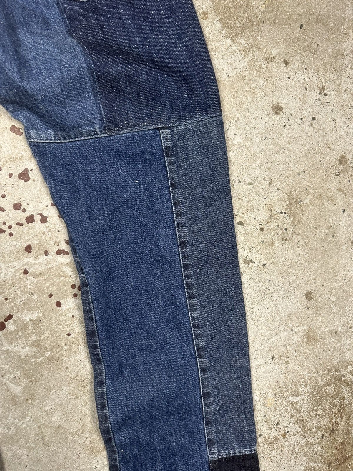 McQ Alexander McQueen Alexander McQueen MCQ Patchwork Jeans Denim Pants Size US 29 - 16 Thumbnail