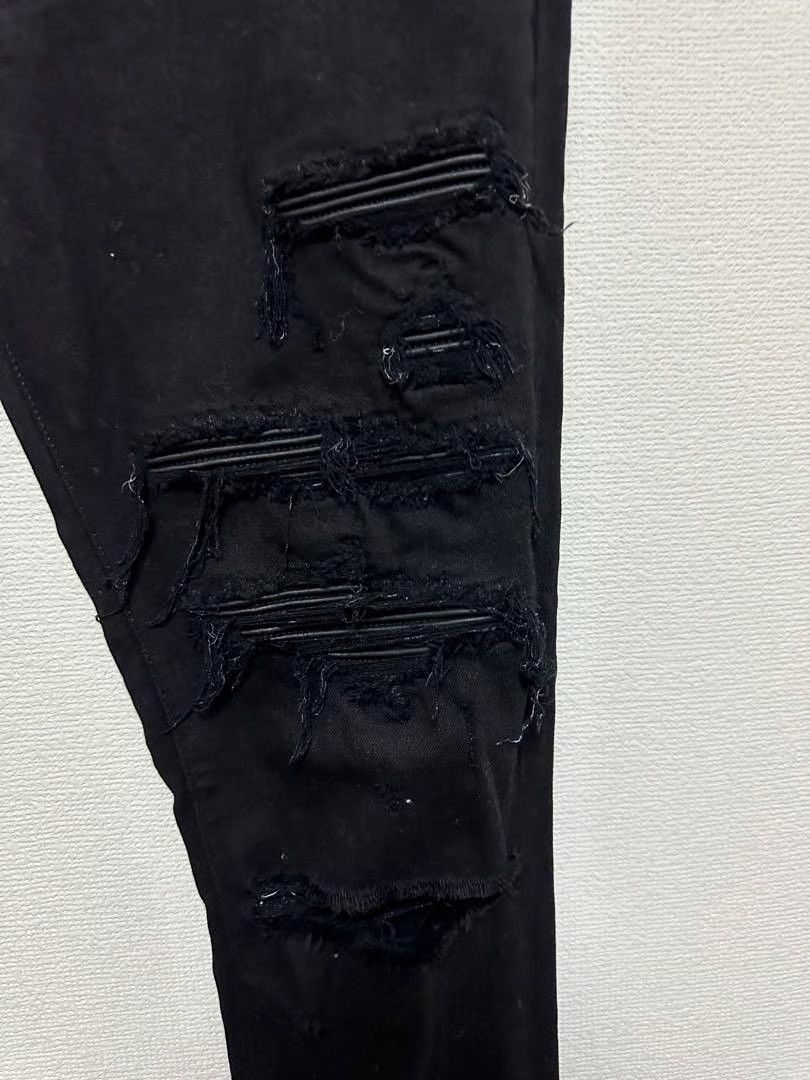 Amiri o1orln1125 Distressed Denim Pants in Black Size US 34 / EU 50 - 3 Thumbnail