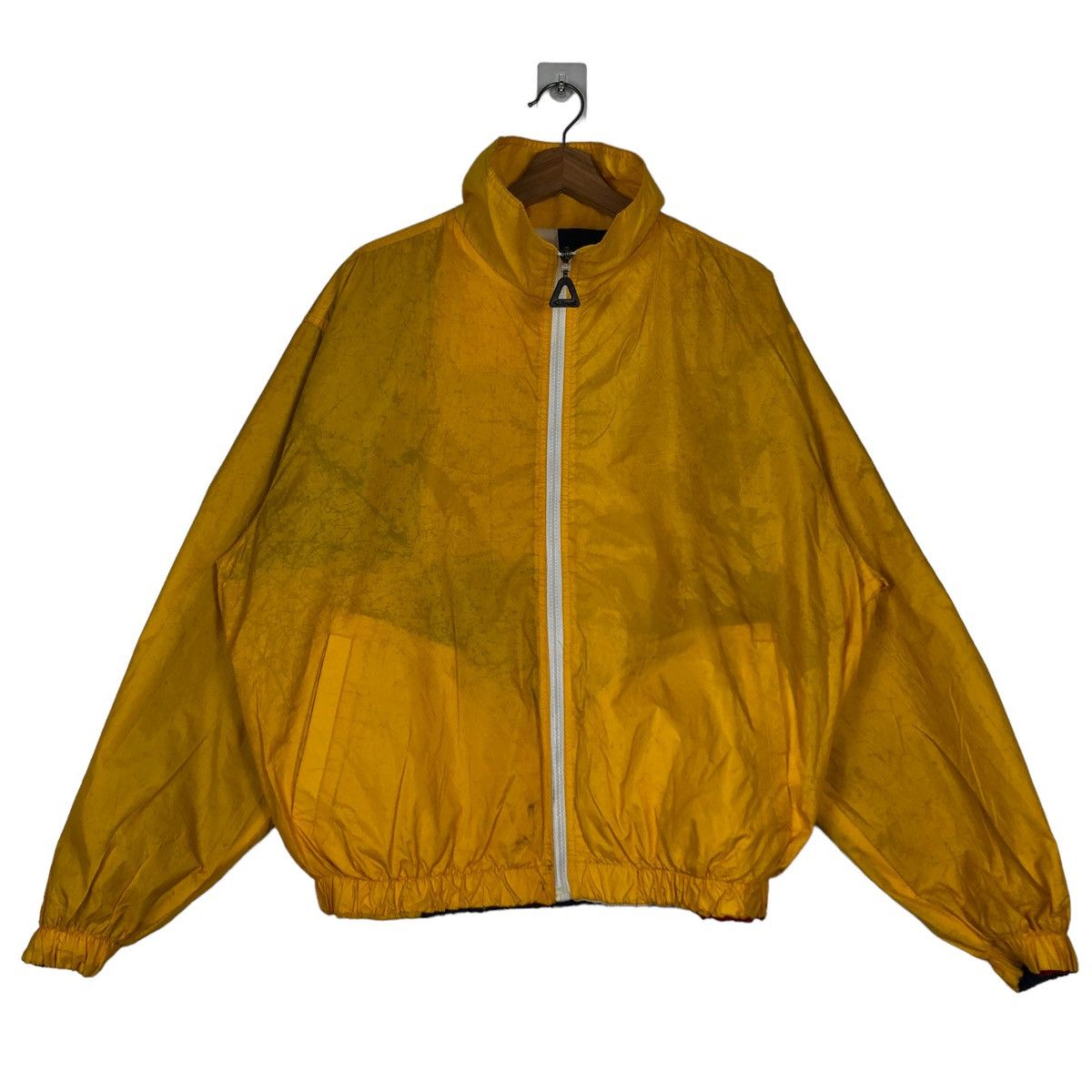 Japanese Brand 🔥VTG COLOUR BLOCK BOMBER JACKET BEAR BIG LOGO REVERSIBLE Size US XL / EU 56 / 4 - 14 Thumbnail