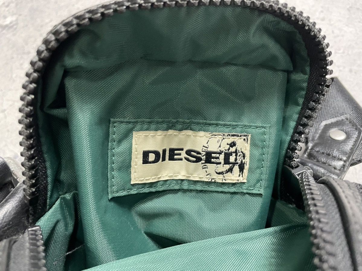 Diesel Diesel Leather Messenger Bag Black Y2K Size ONE SIZE - 9 Thumbnail
