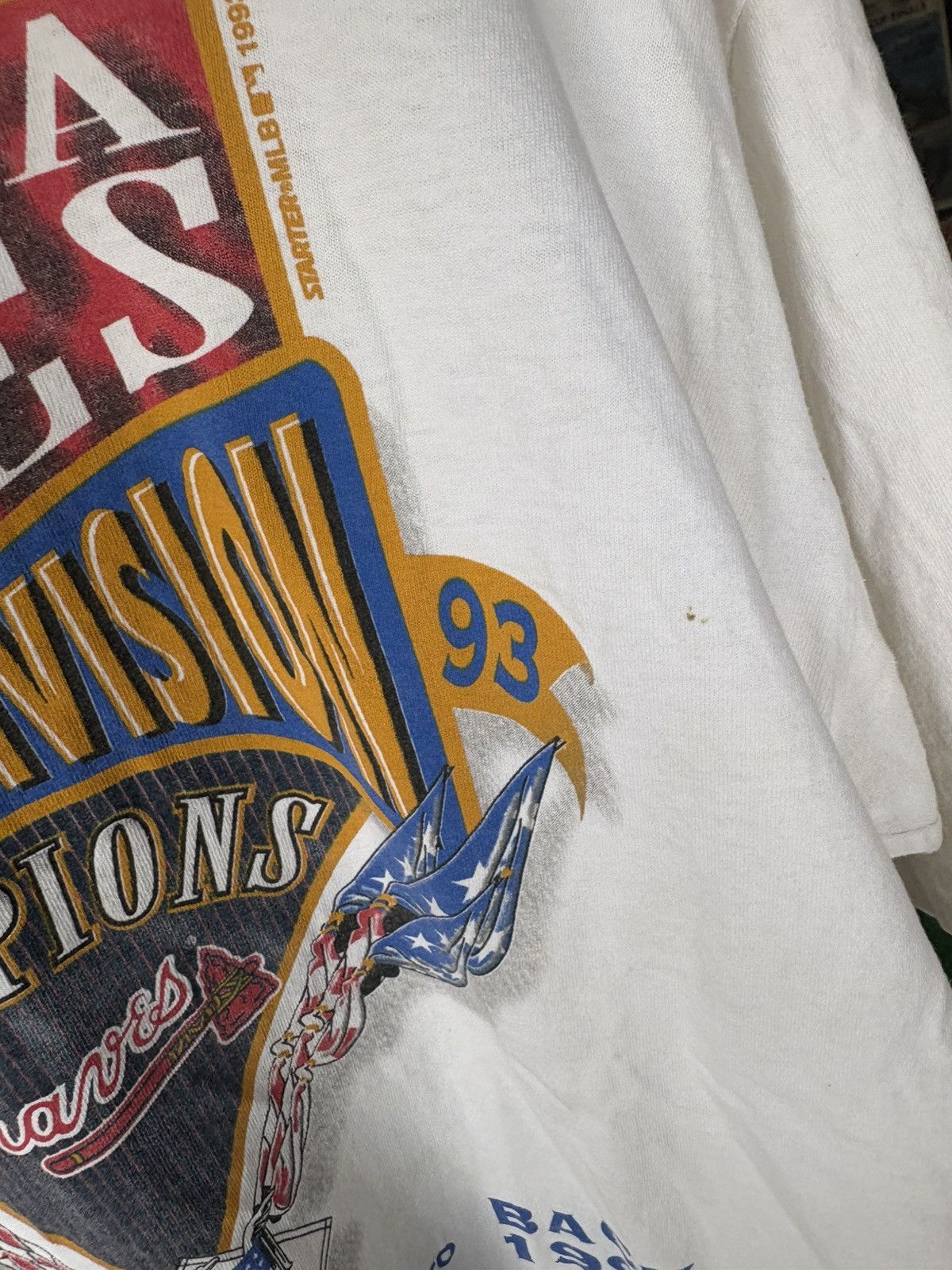 MLB 1993 Atlanta Braves Starter T-Shirt Size US XL / EU 56 / 4 - 4 Thumbnail