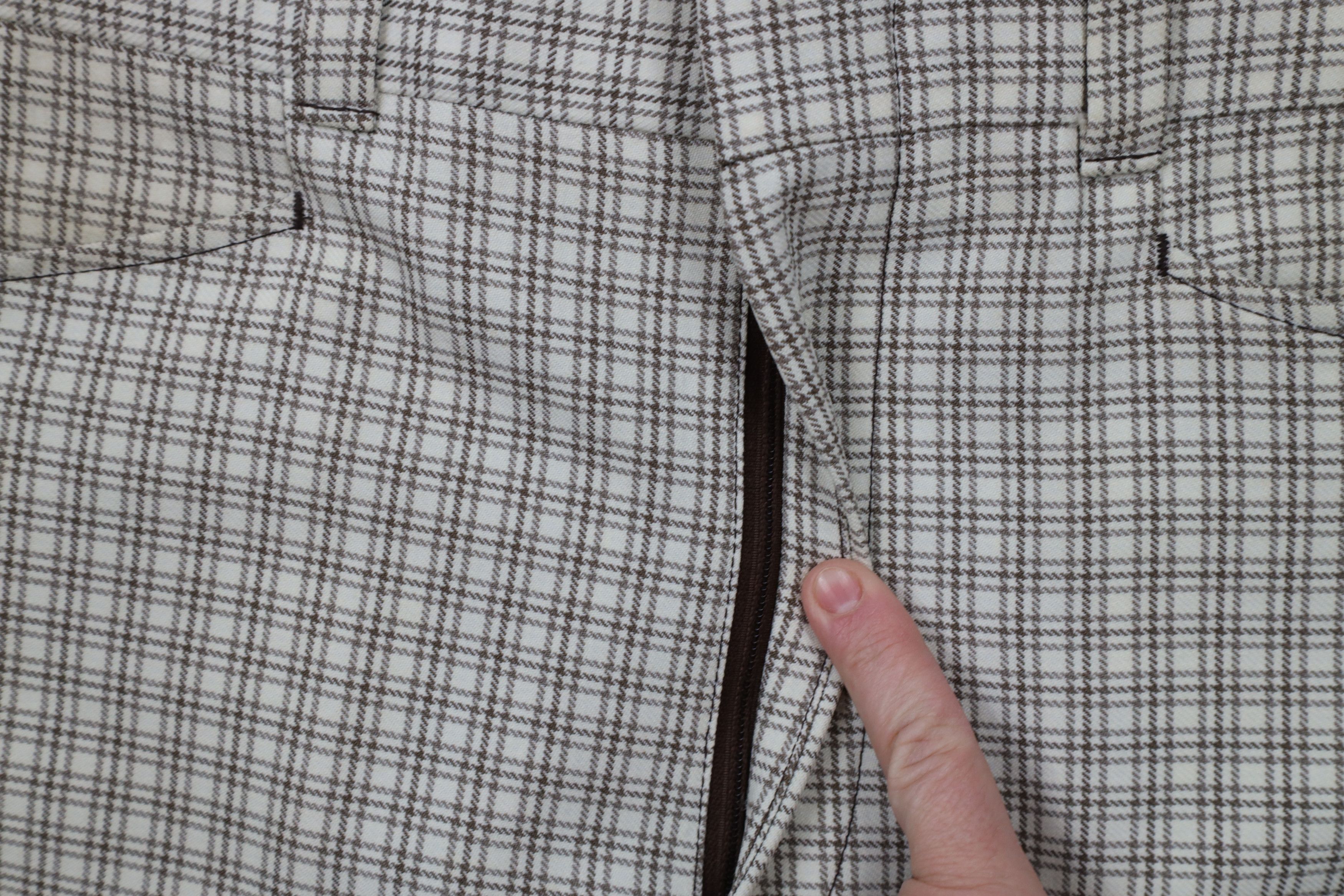 Vintage Vintage 70s Streetwear Bell Bottoms Chino Pants Plaid USA Size US 34 / EU 50 - 7 Thumbnail