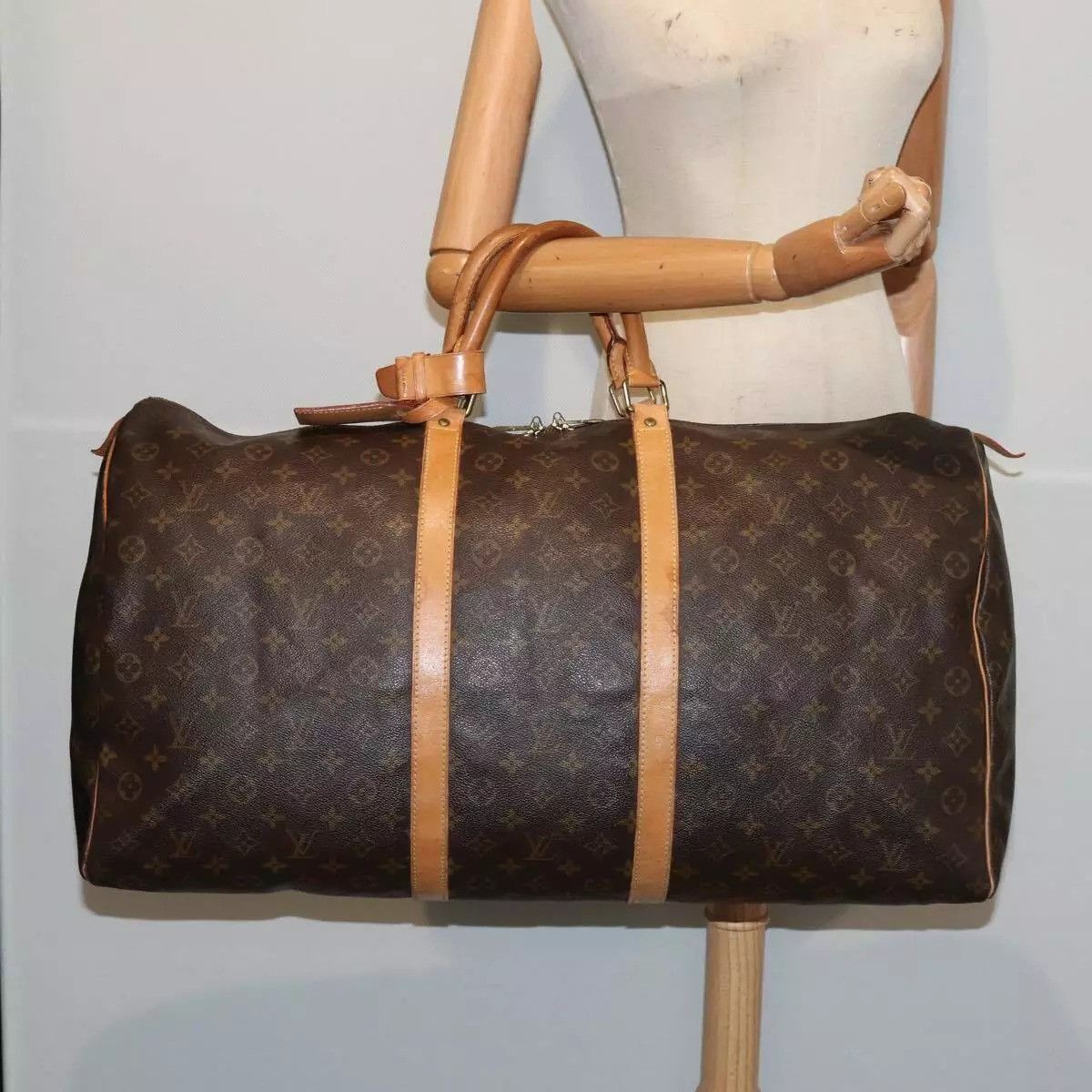 Louis Vuitton LOUIS VUITTON Monogram Keepall 60 Boston Bag Size ONE SIZE - 5 Thumbnail