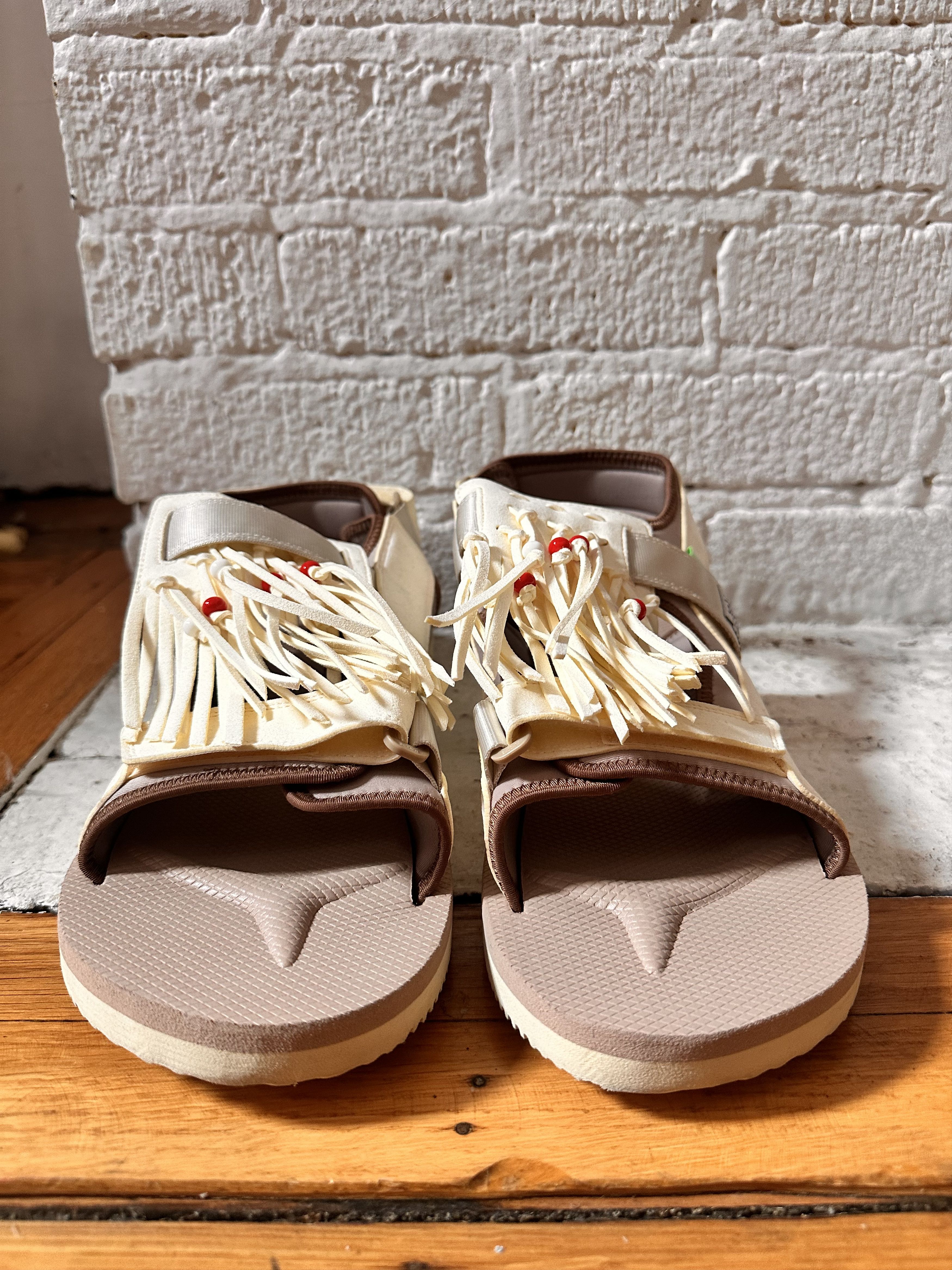 SUICOKE OFF WHITE WAS-4AB SANDALS SIZE 13