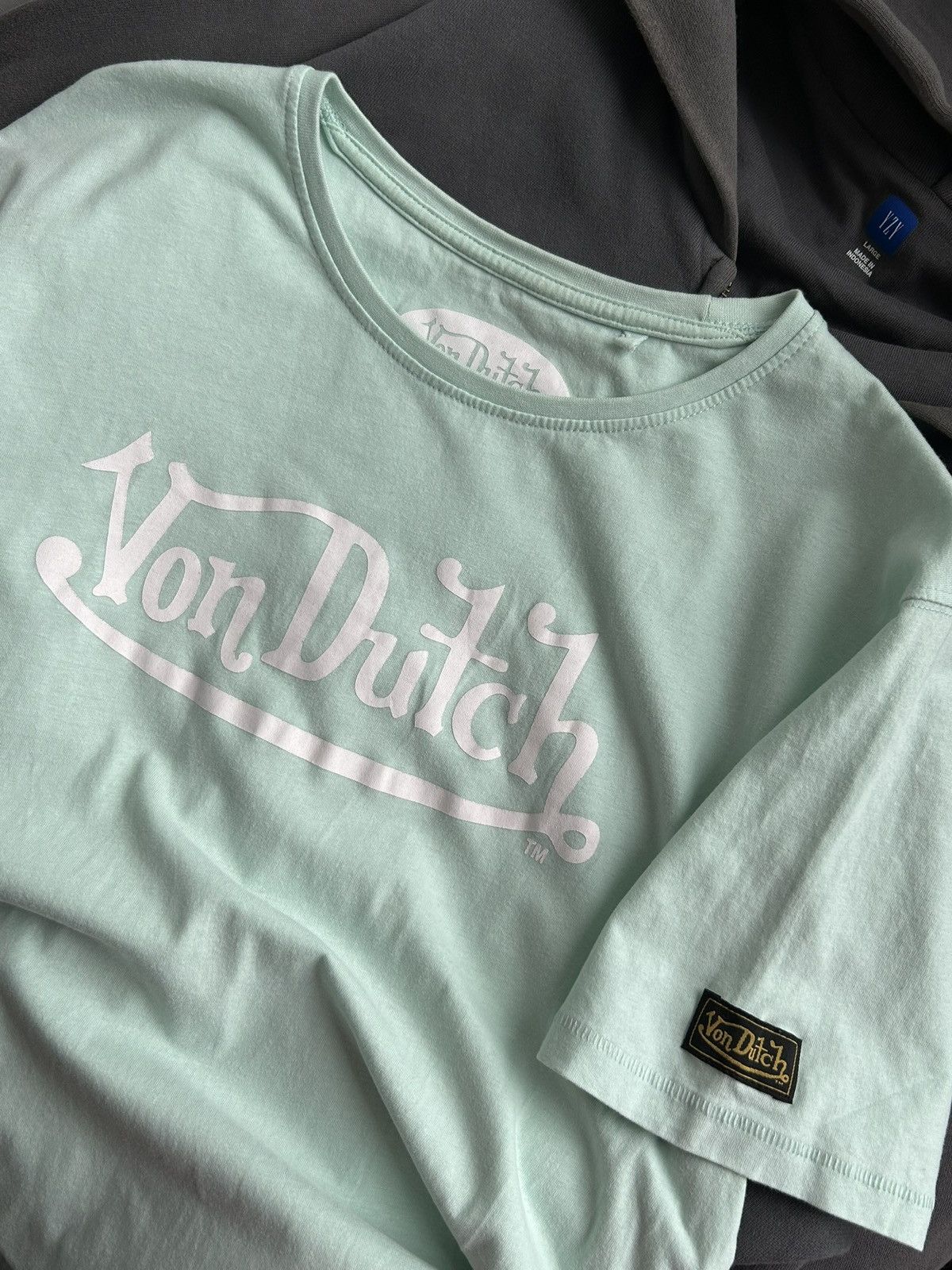 Von Dutch Vintage tee shirt von dutch big logo green woman’s Xlarge Size XL / US 12-14 / IT 48-50 - 4 Thumbnail