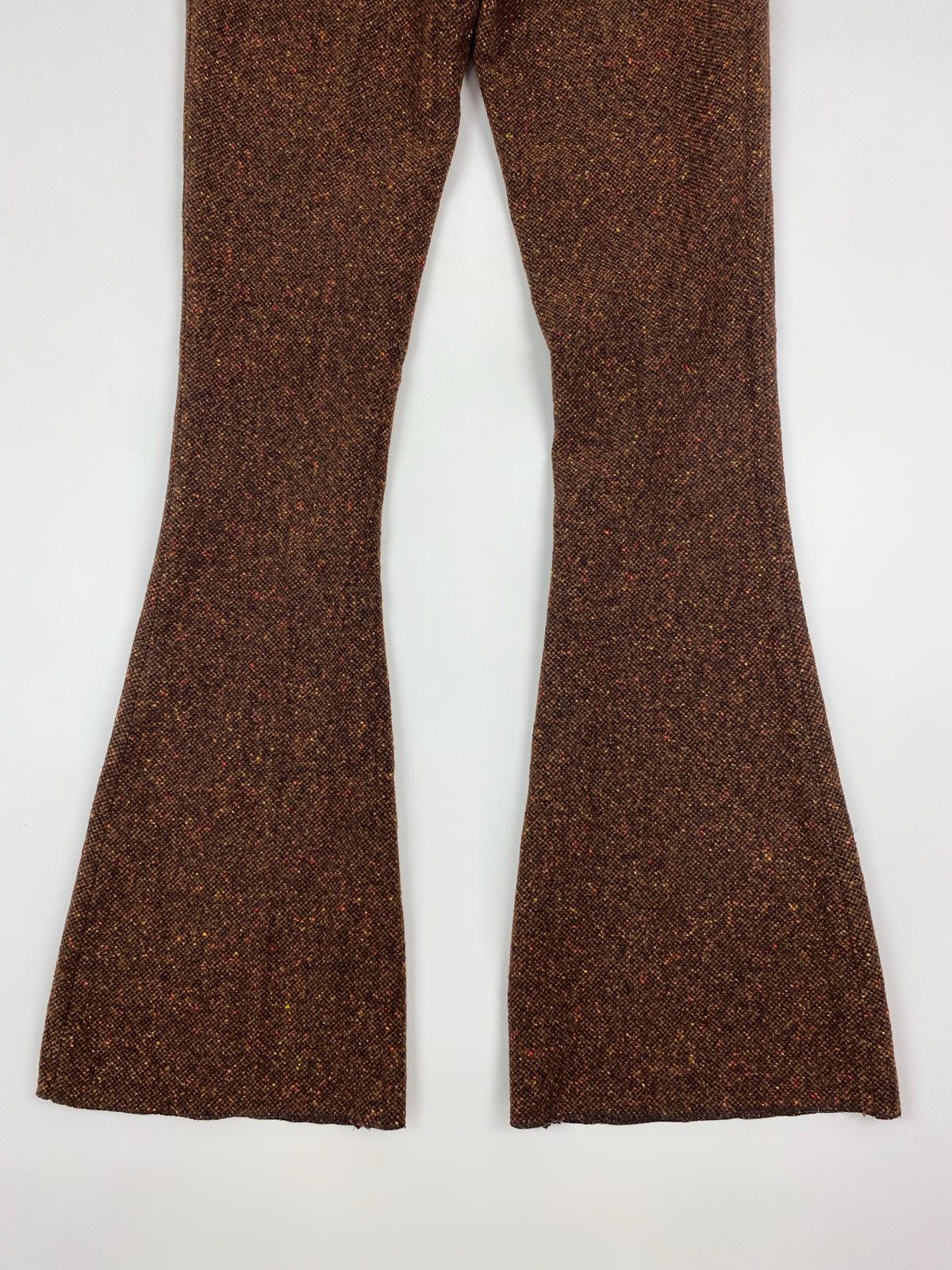 Burberry Prorsum Burberry Prorsum Tangerine Tweed Flared Pants Size 30" / US 8 / IT 44 - 9 Thumbnail