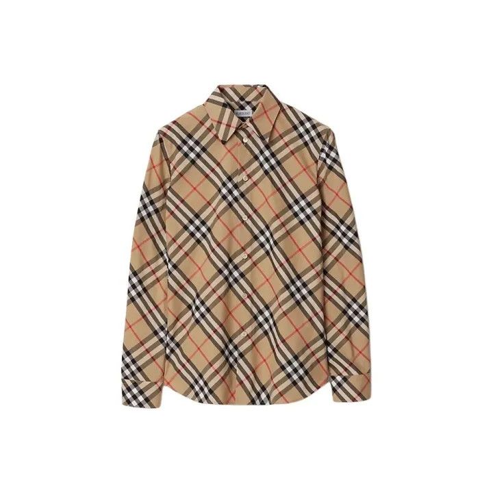Burberry Burberry SS24 Plaid Fitted Long Sleeve Shirt 0079 Size S / US 4 / IT 40 - 1 Thumbnail