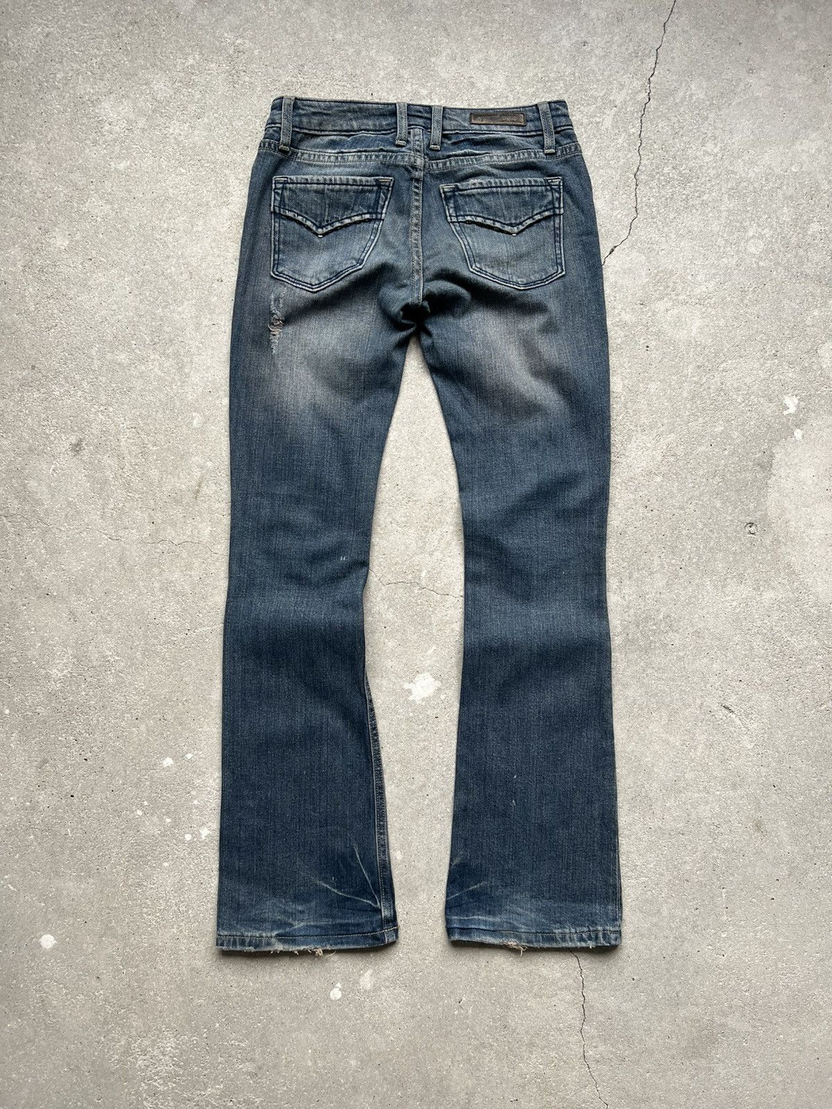 Hysteric Glamour × If Six Was Nine × Le Grande Bleu (L.G.B.) Rare Distressed Flared IfSixWasNine style jeans LGB Y2K Size 27" / US 4 / IT 40 - 6 Thumbnail