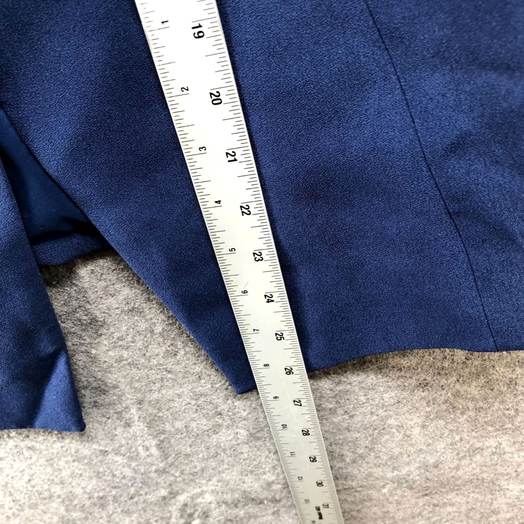 White House Black Market VINTAGE: No — White House Black Market Blazer Womens 10P Blue One Button Career Blocked Size L / US 10 / IT 46 - 6 Thumbnail