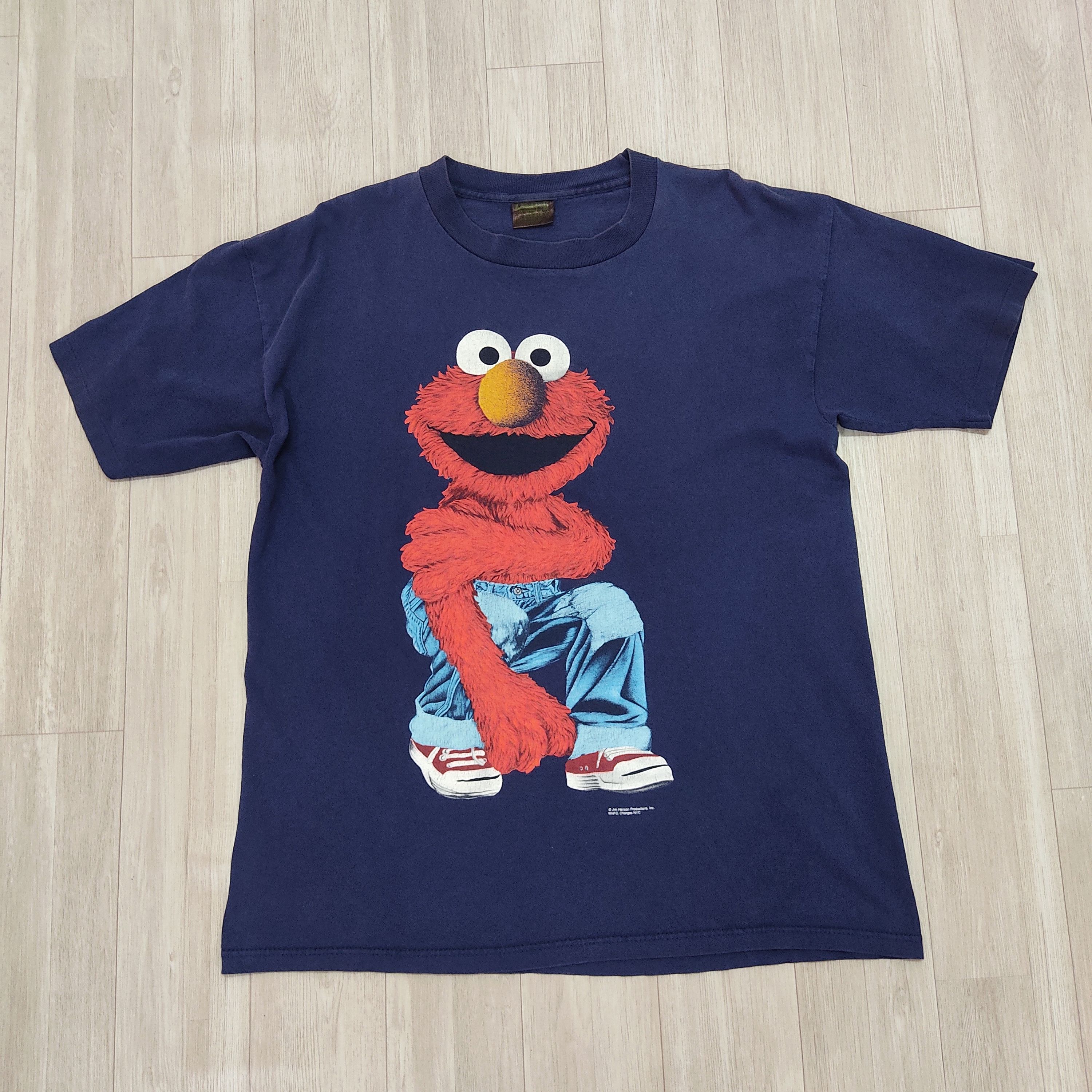 Cartoon Network Vintage Elmo Sesame Street Big Print Changes Tag T-shirt Size US L / EU 52-54 / 3 - 3 Thumbnail