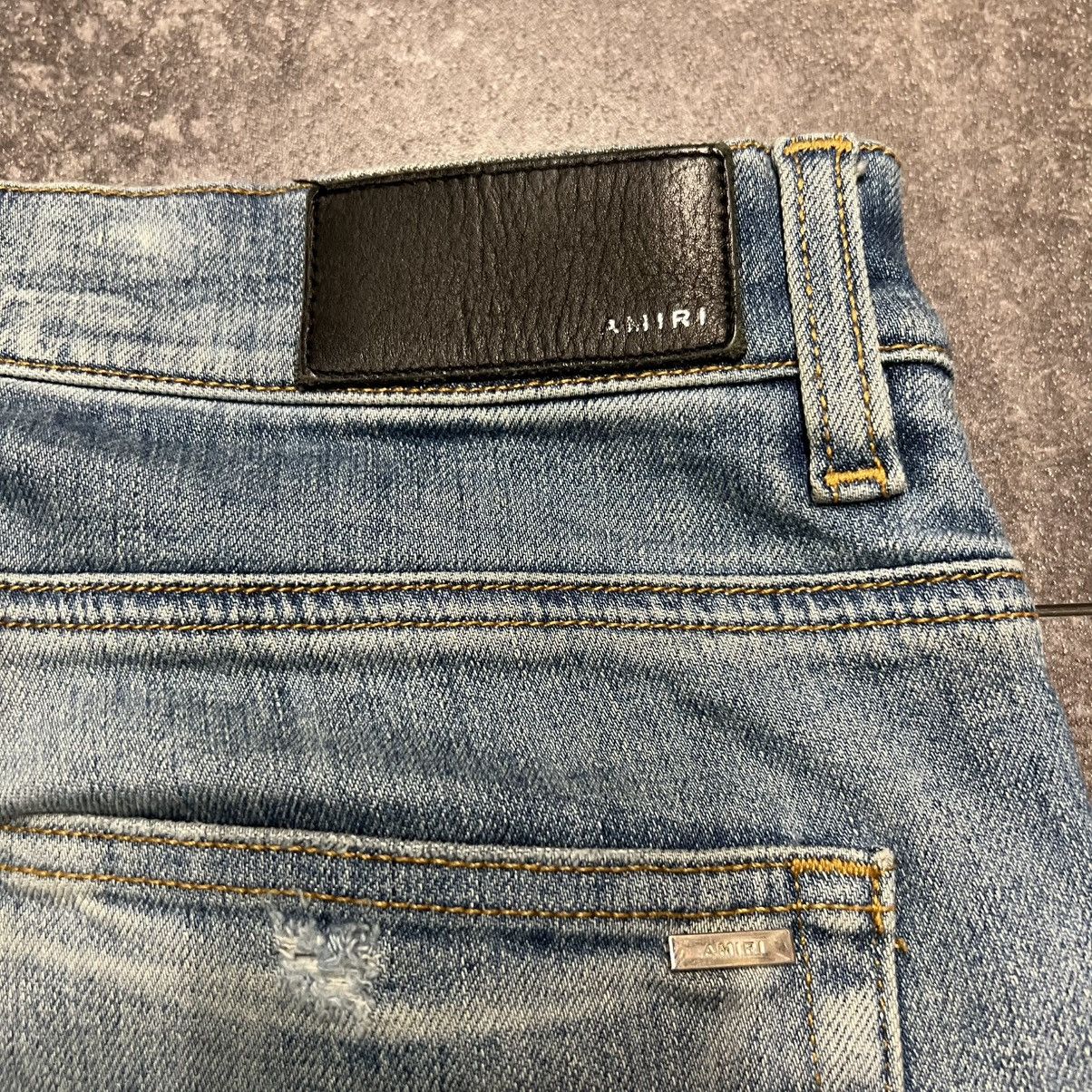 Amiri Amiri Orange Bandana Thrasher Jeans Clay Indigo Size US 33 - 4 Thumbnail