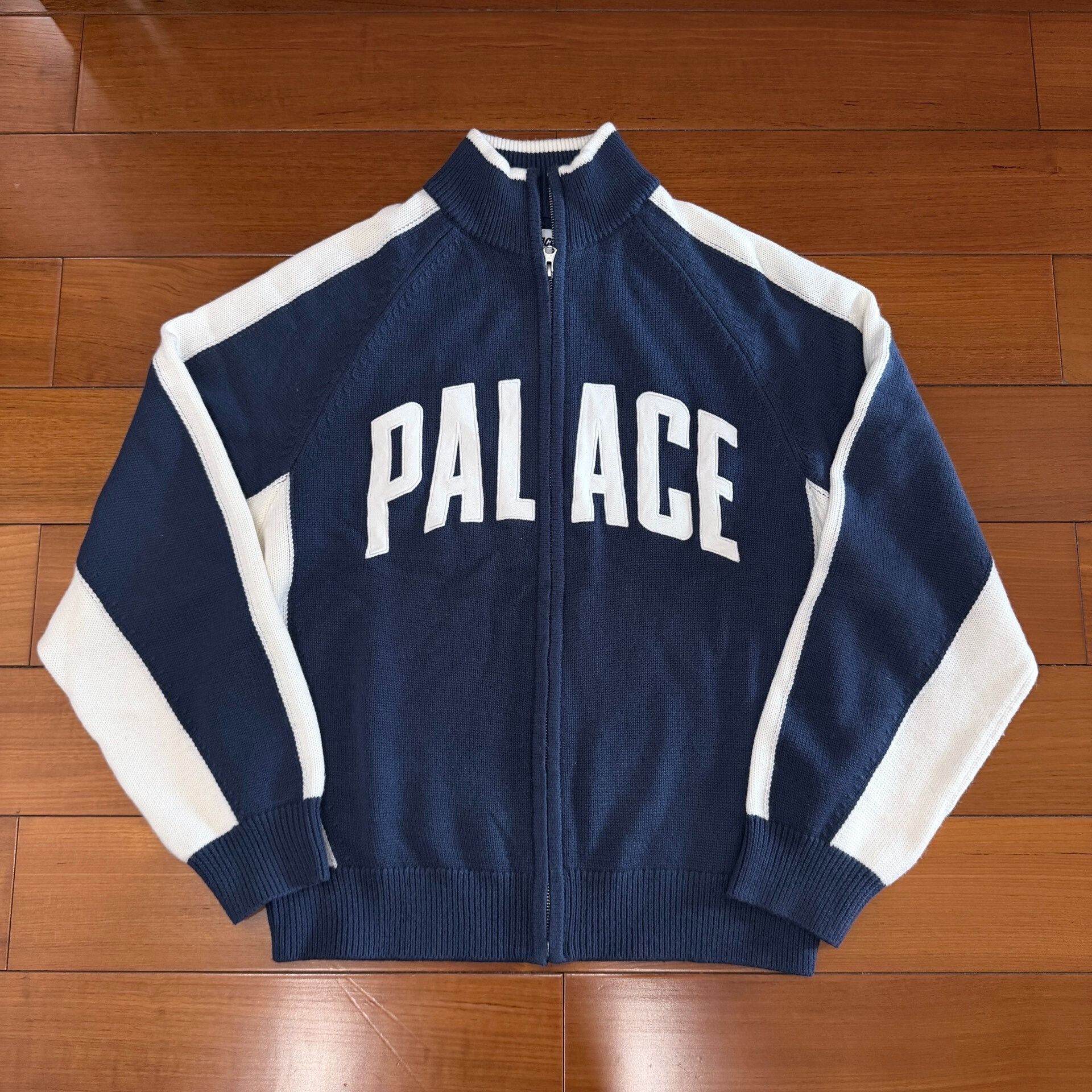 Palace Arch Funnel Knit Zip Jacket