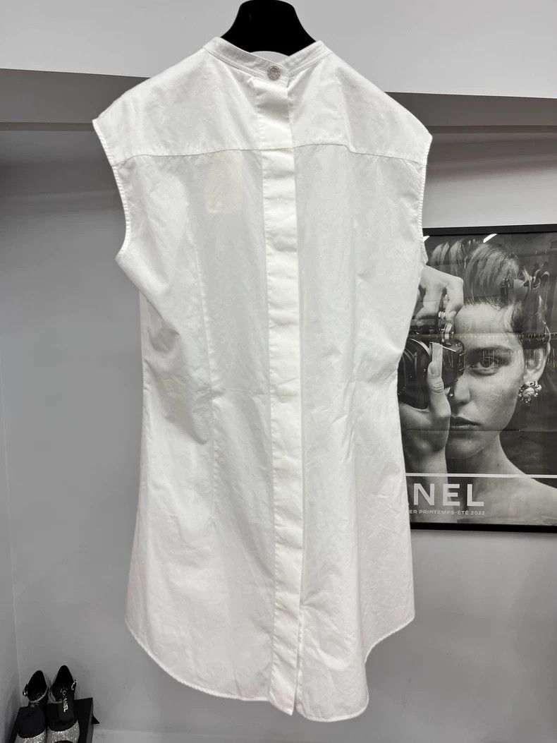 Chanel Chanel 22P white sleeveless shirt Size XS / US 0-2 / IT 36-38 - 3 Thumbnail