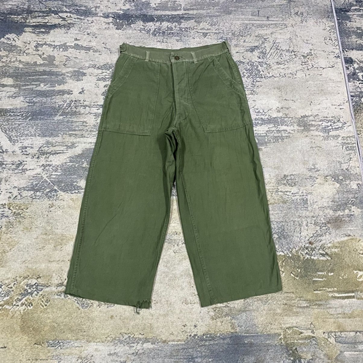 Army Of Me 1960s US Army OG-107 Sateen Vietnam War Trousers Size US 31 - 1 Thumbnail
