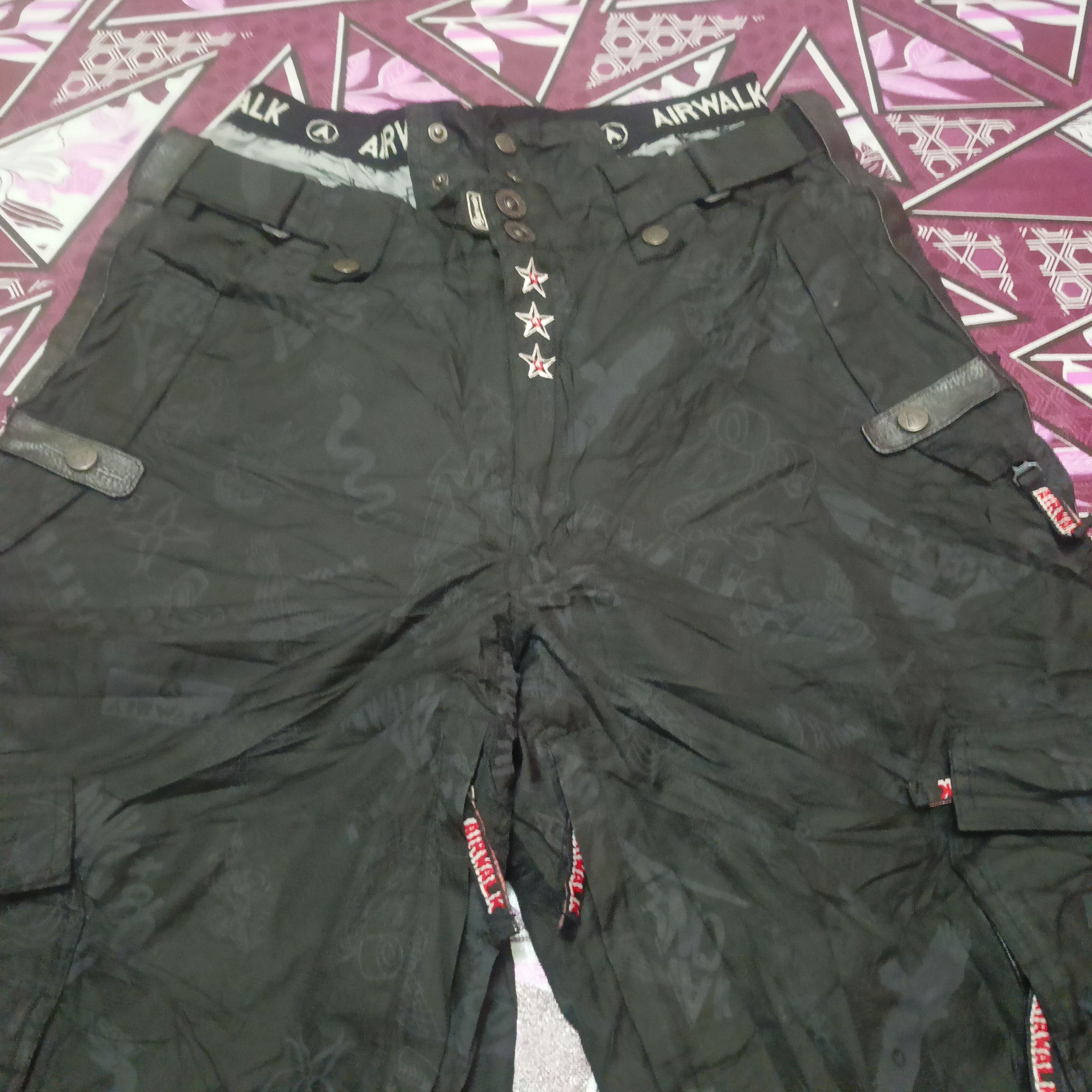 Airwalk Airwalk Multipocket Nylon Baggy Double Layer Ski Pants Size US 31 - 4 Thumbnail