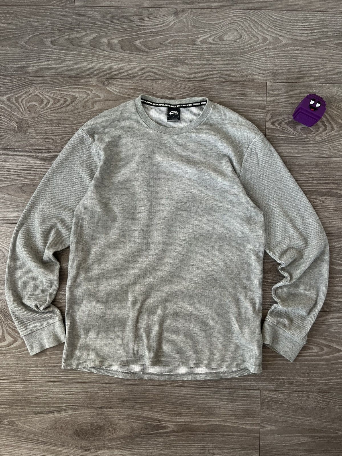 Nike SB Nike SB Gray Knitted Sleeve Logo Towel Cotton Long Sleeve Size US M / EU 48-50 / 2 - 4 Thumbnail