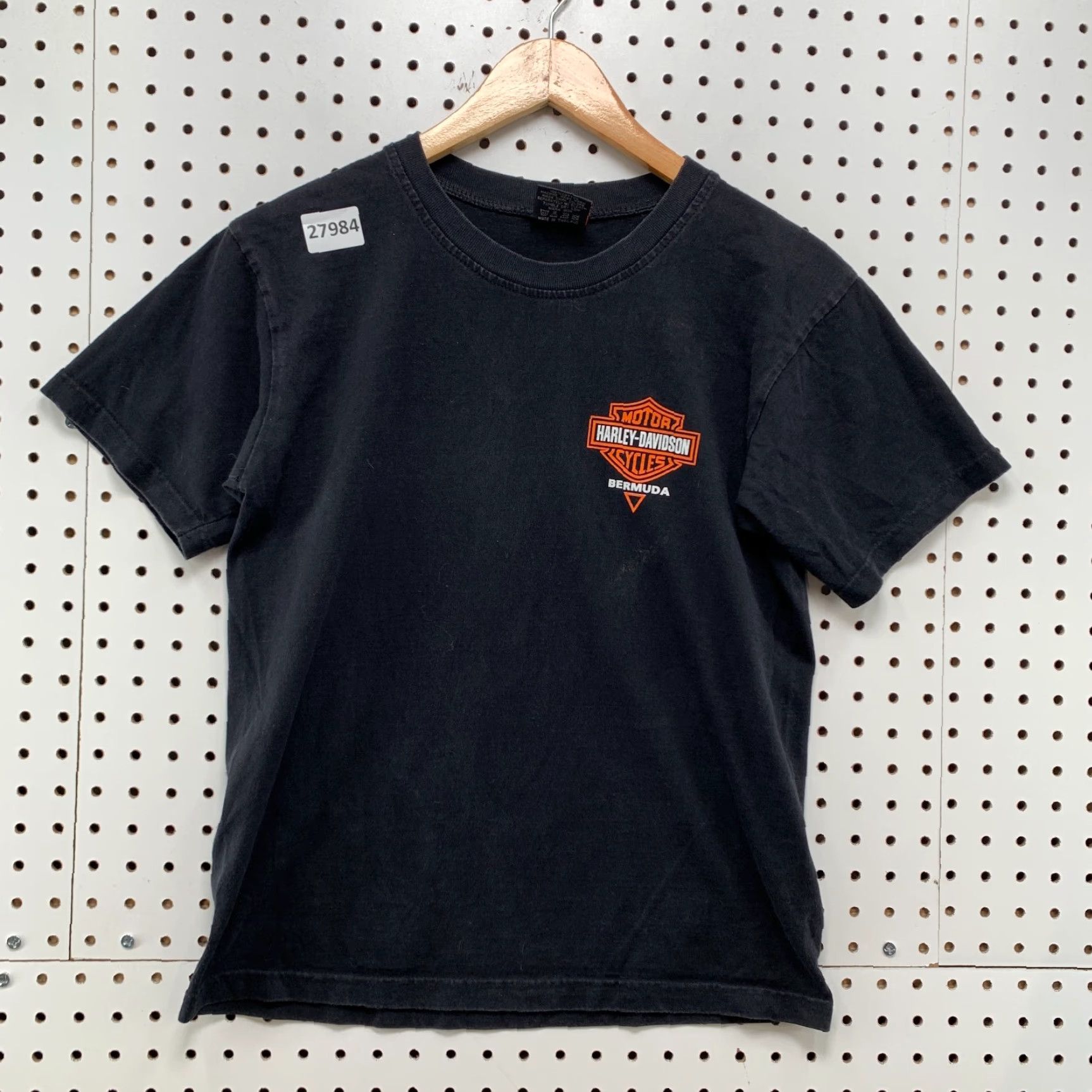 Harley Davidson VINTAGE Harley-Davidson Motorcycle Shirt Black Orange Womens Small 90s Size S / US 4 / IT 40 - 2 Thumbnail
