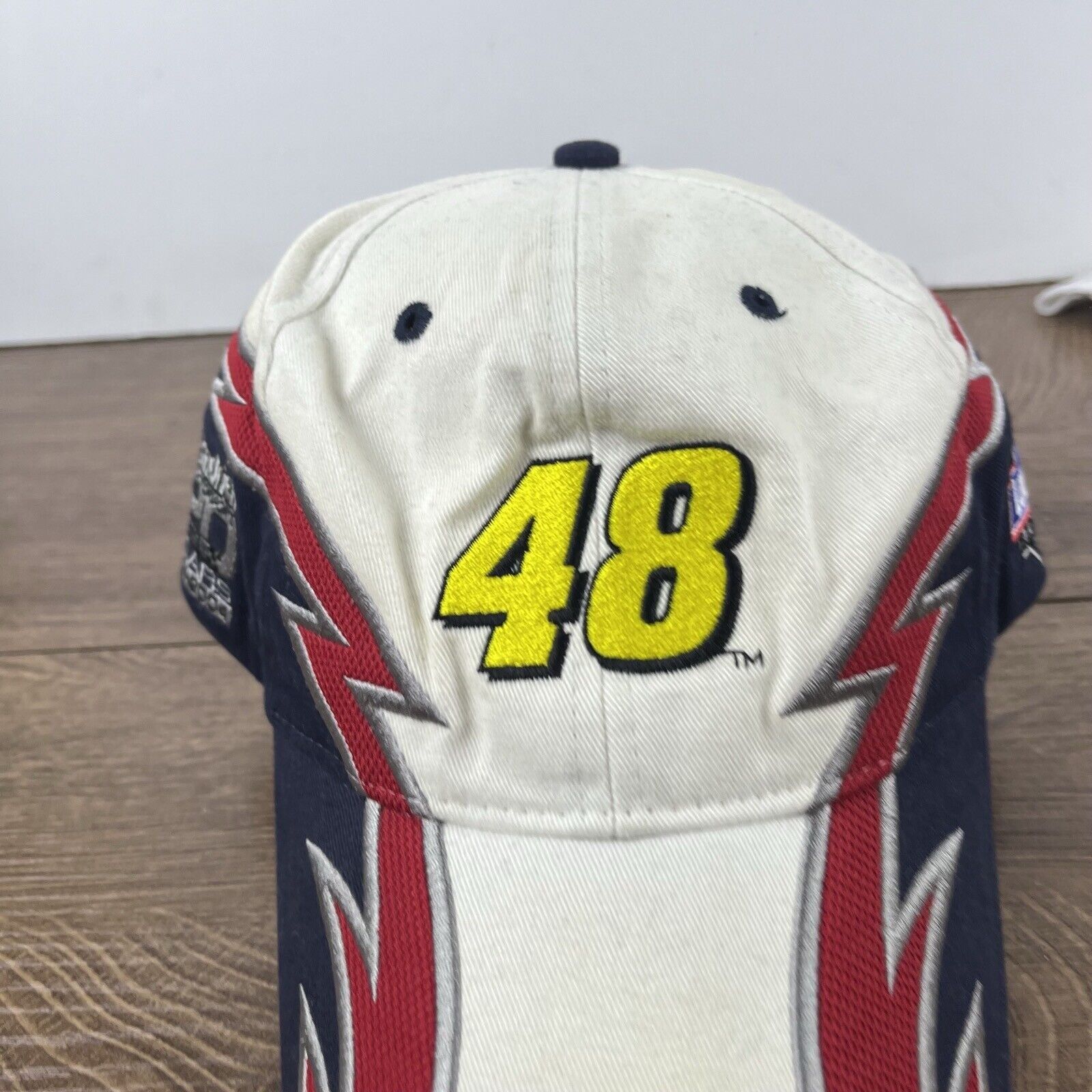 Other Jimmie Johnson 48 Hat Lowe's White Adjustable Hat White Adul Size ONE SIZE - 6 Thumbnail