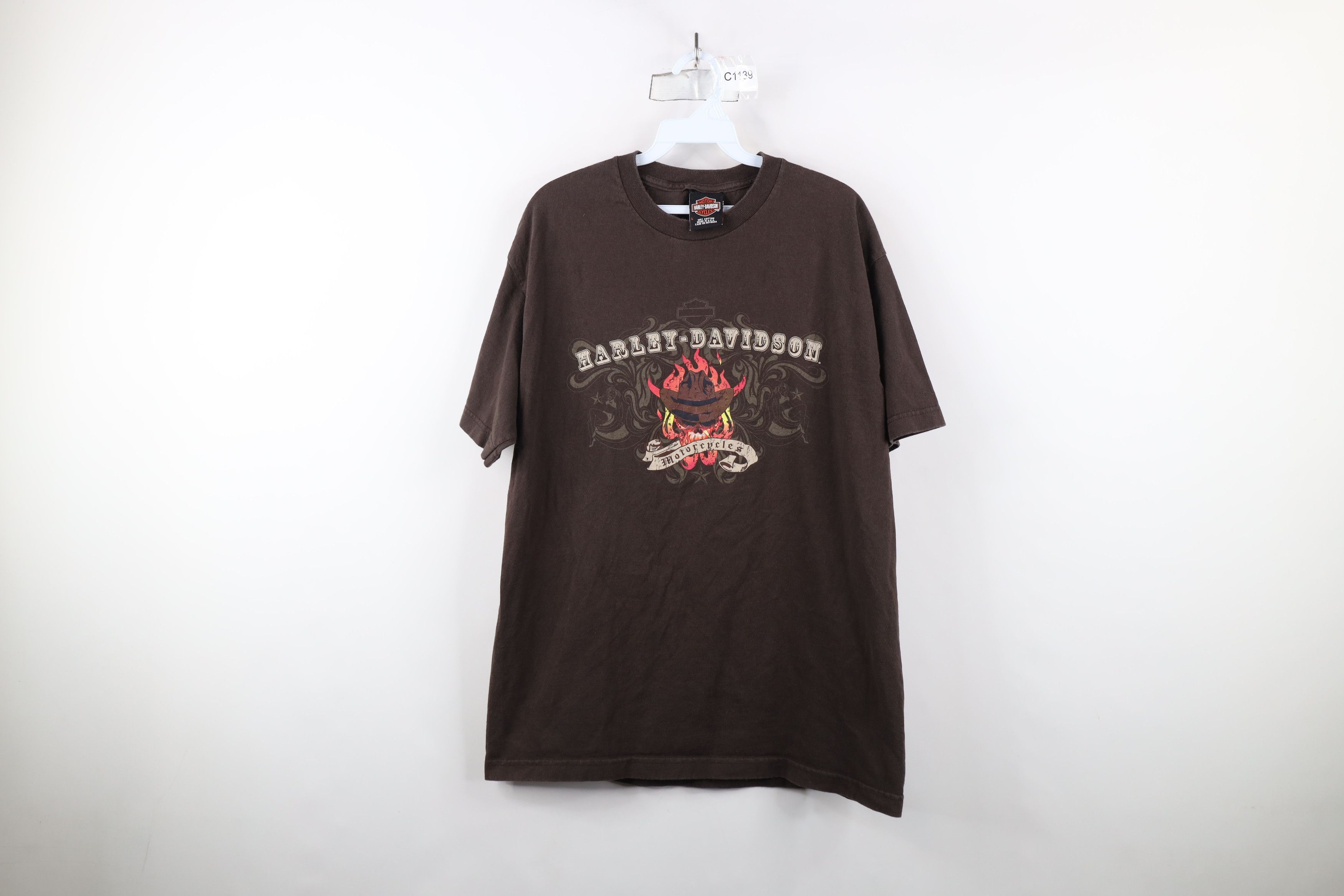 Harley Davidson × Vintage Vintage Y2K 2005 Harley Davidson Skull Dragon T-Shirt USA Size US L / EU 52-54 / 3 - 1 Thumbnail