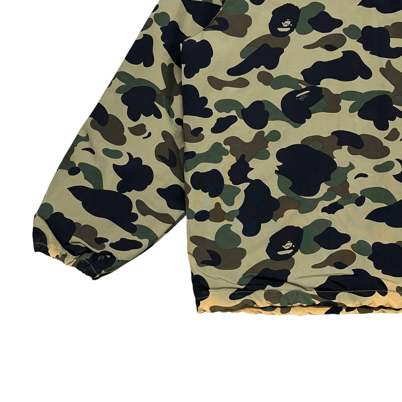 Bape Bape 1st Green Camo Half Zip Pullover Jacket Size US M / EU 48-50 / 2 - 3 Thumbnail