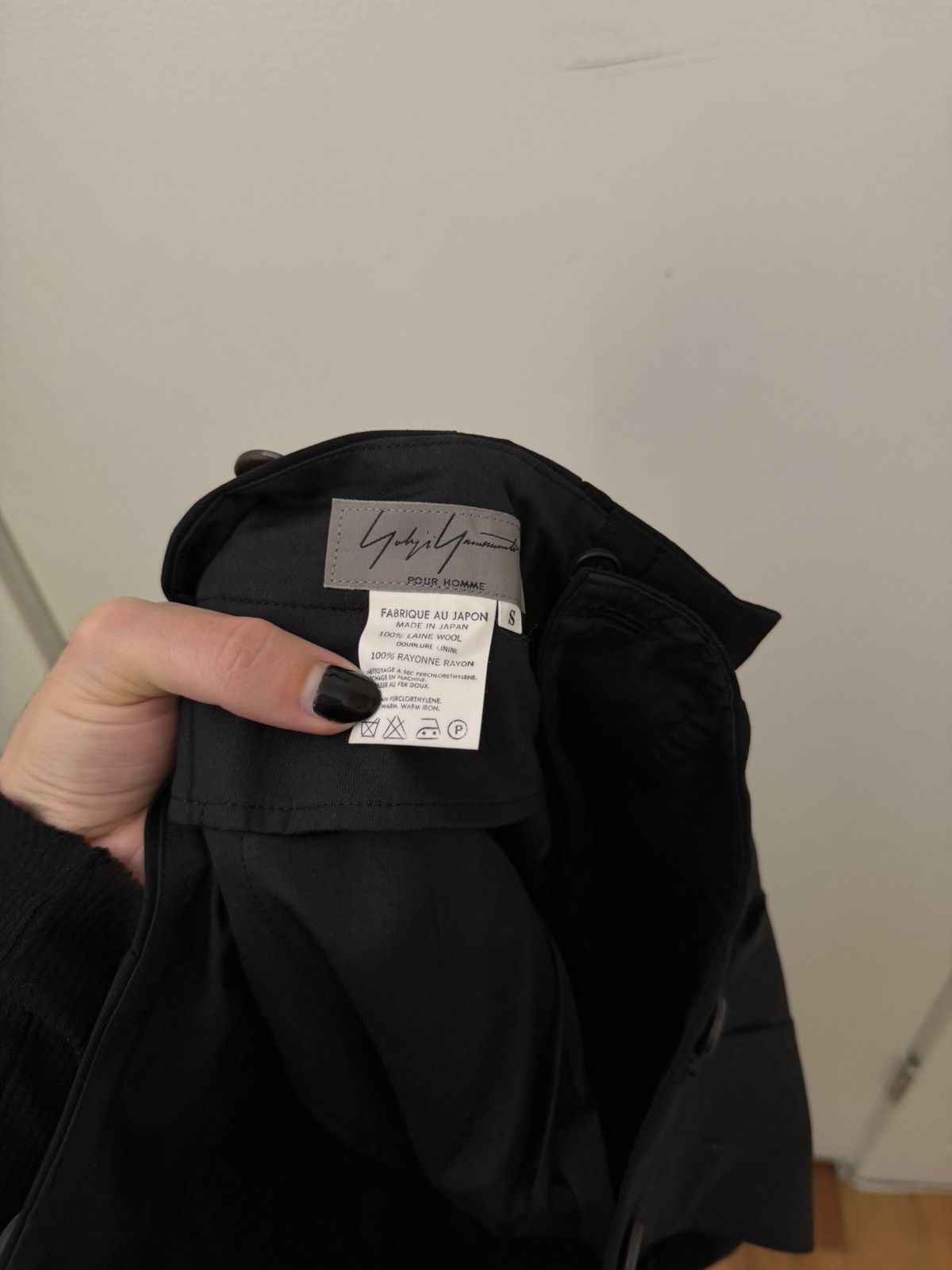 Yohji Yamamoto 90s Wide Tapered Trousers Size US 30 / EU 46 - 6 Thumbnail