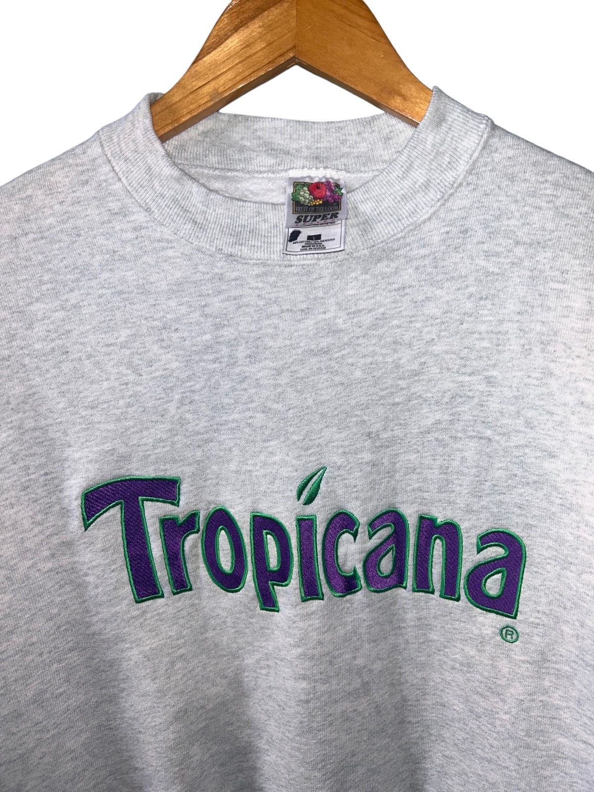Vintage Vintage 90s Tropicana Promo Heavy Sweater Size US L / EU 52-54 / 3 - 2 Thumbnail