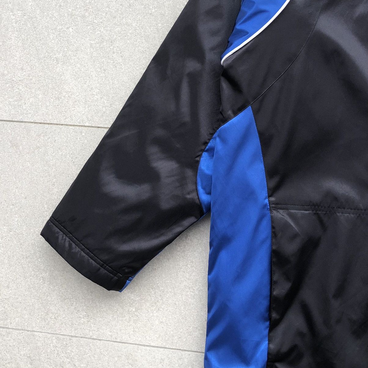 Nike Vintage 90s Nike TEAM Lined Fleece Long Jacket Size US L / EU 52-54 / 3 - 18 Thumbnail