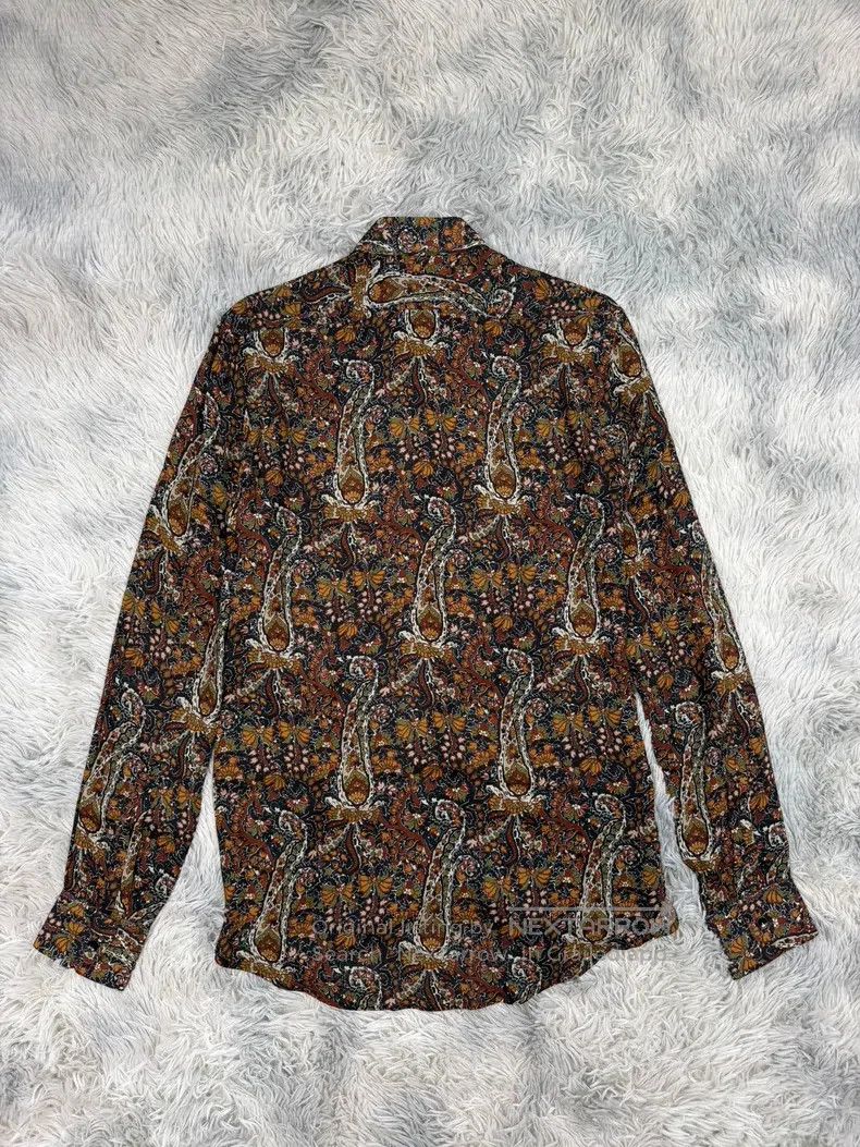 Polo Ralph Lauren RALPH LAUREN size 37 Jacquard Silk Shirt Size US M / EU 48-50 / 2 - 4 Thumbnail