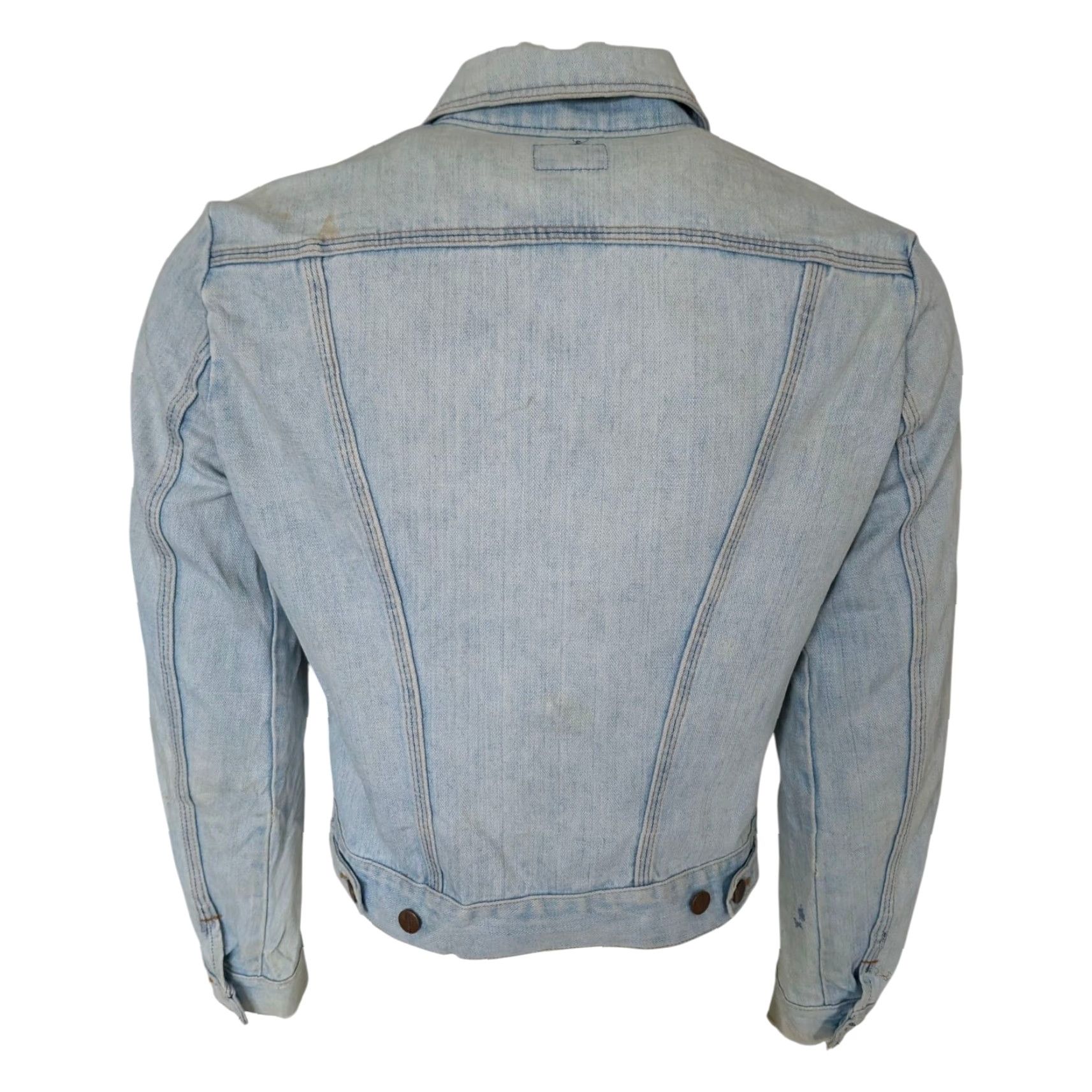 Wrangler VINTAGE Wrangler Denim Jacket – Light Wash – Men’s M – USA Made – No Fault Denim – 80s 90s Trucker Style, Blue, Button Closure, Regular Fit Size US M / EU 48-50 / 2 - 3 Thumbnail