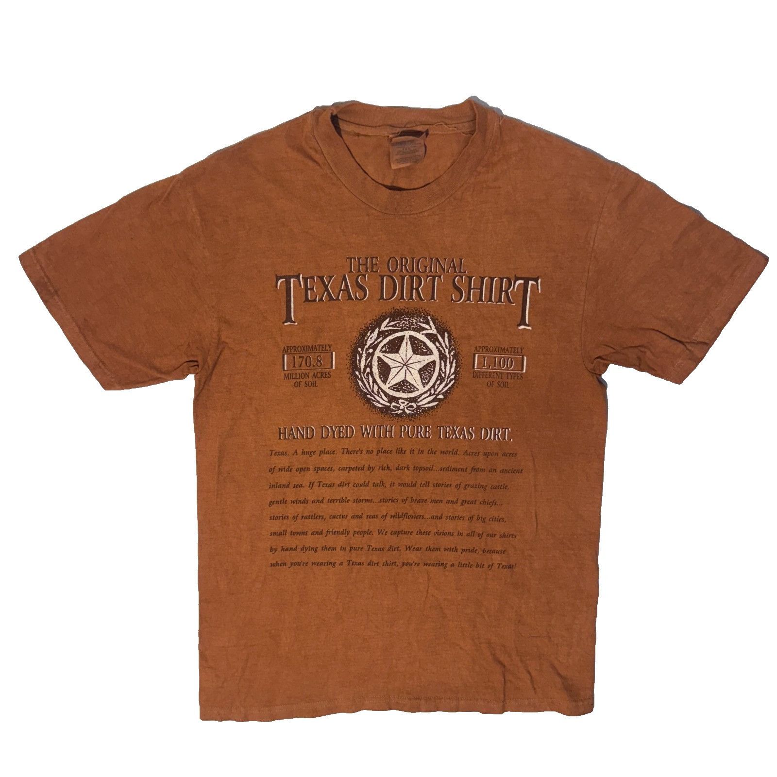 Hanes The Original Texas Dirt Shirt Hand Dyed By Texas Dirt Souven Size US M / EU 48-50 / 2 - 1 Thumbnail