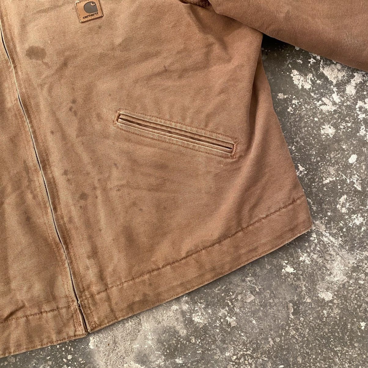 Carhartt 90s Vintage Carhartt Detroit Work Trashed Jacket J97 BRN Size US L / EU 52-54 / 3 - 7 Thumbnail