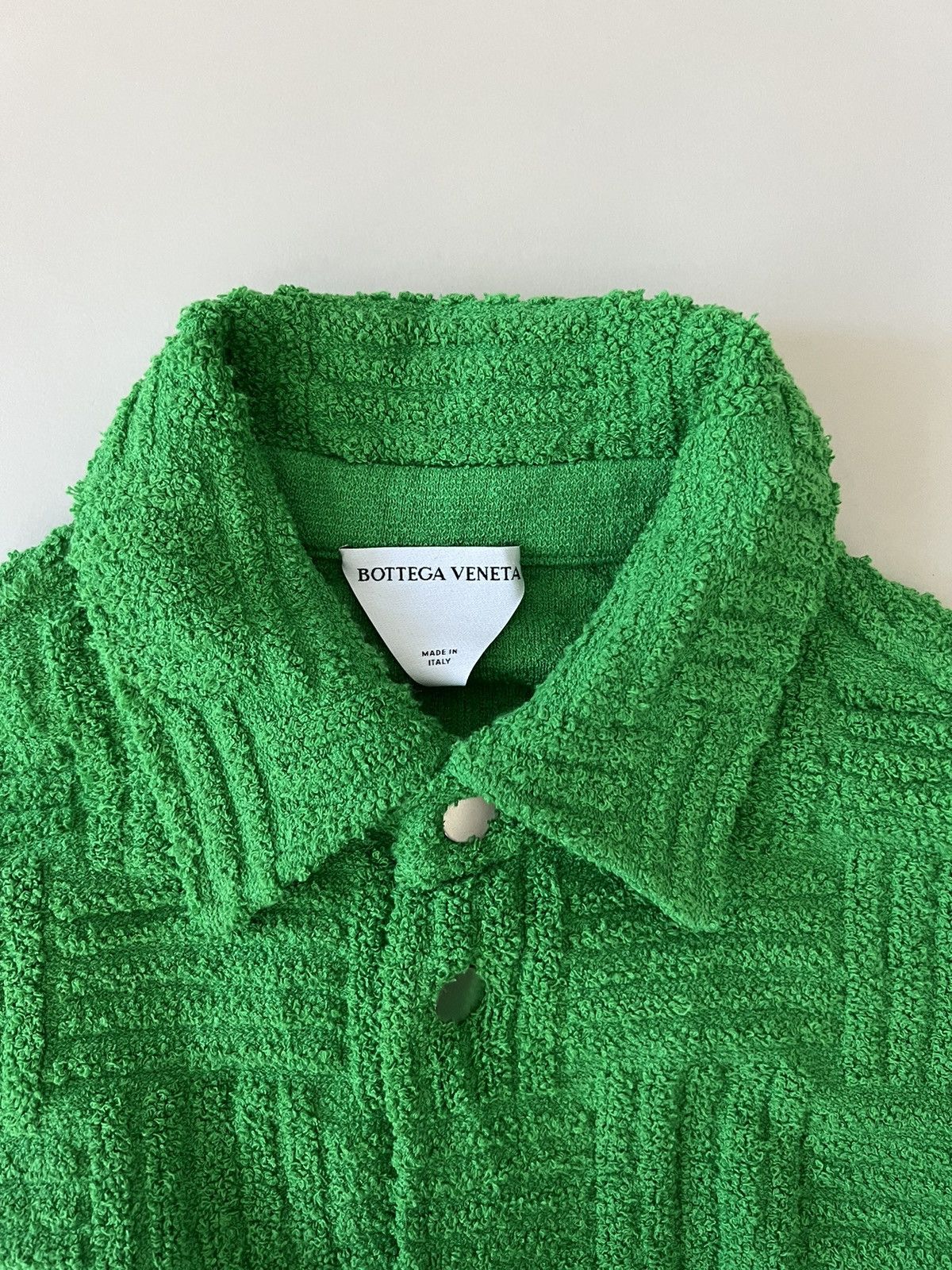Bottega Veneta Bottega Veneta Green Intreccio Terry Cotton Jacket Size US S / EU 44-46 / 1 - 5 Thumbnail