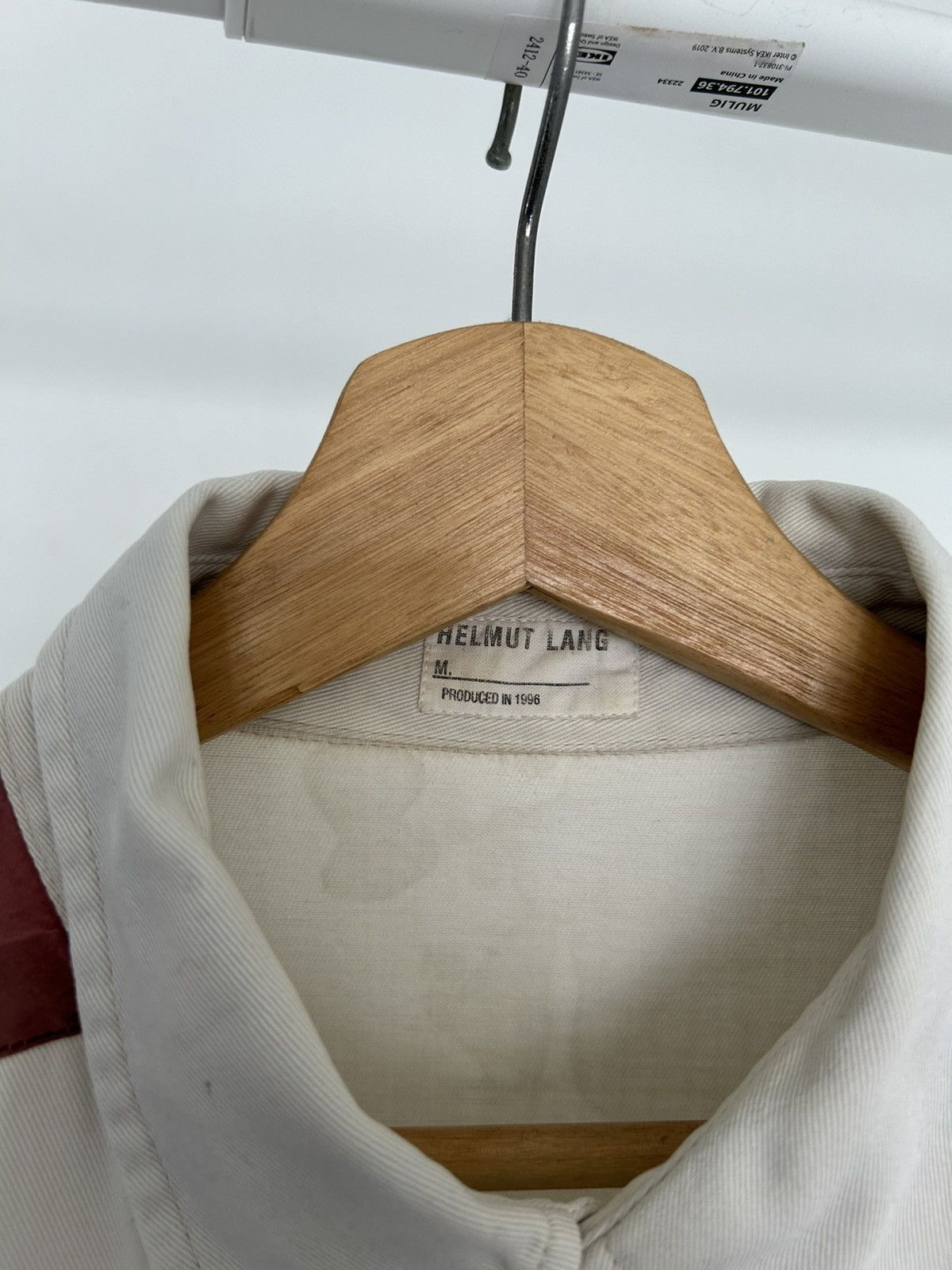 Helmut Lang Ss96 archive contrast colorblock cotton canvas workshirt Size US L / EU 52-54 / 3 - 3 Thumbnail