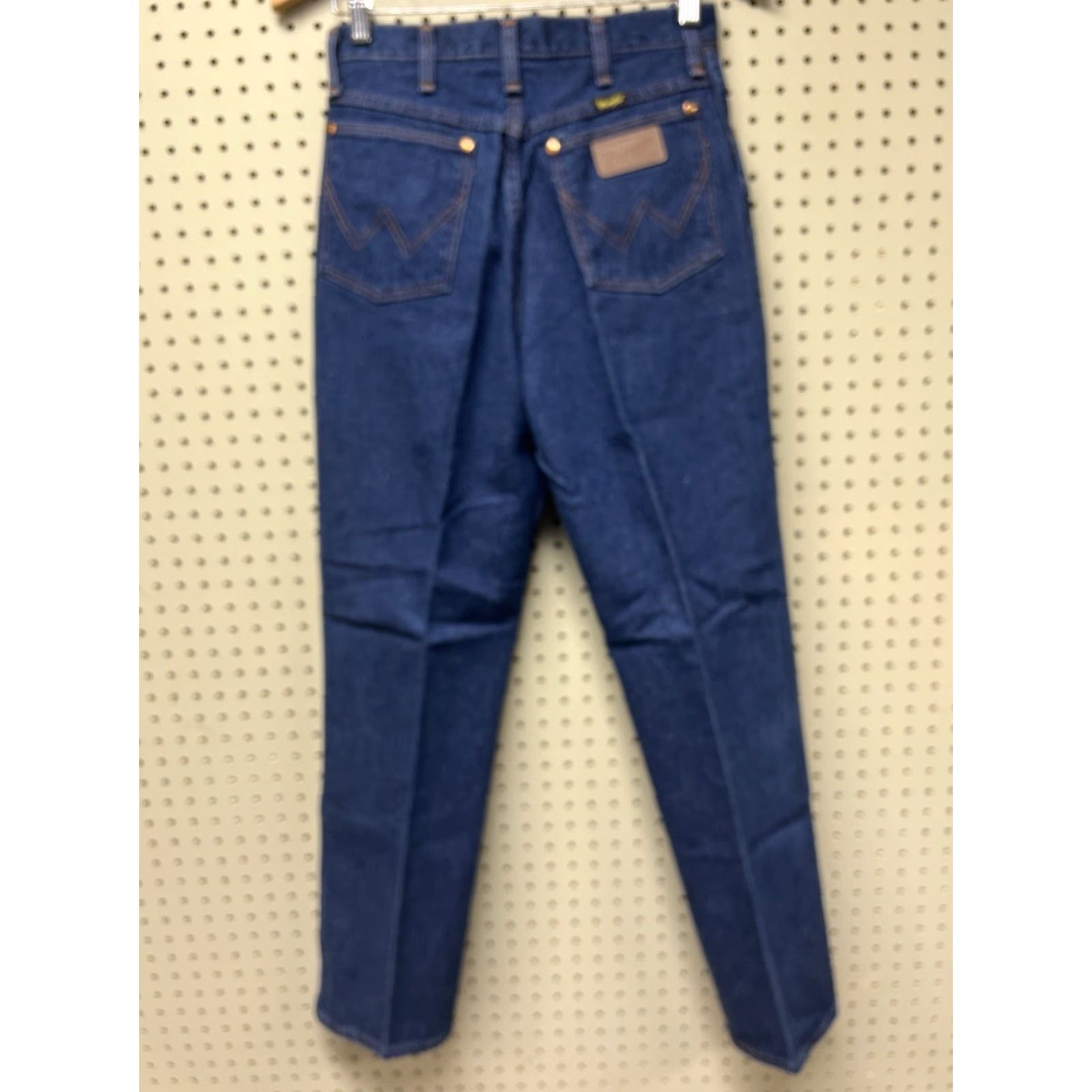 Wrangler VINTAGE Wrangler Jeans 13MWZ High Waist 12x34 Straight Leg USA Women 28W 12 Regular Denim Blue 100% Cotton Inseam 30 Size 34" / US 12 / IT 48 - 2 Thumbnail