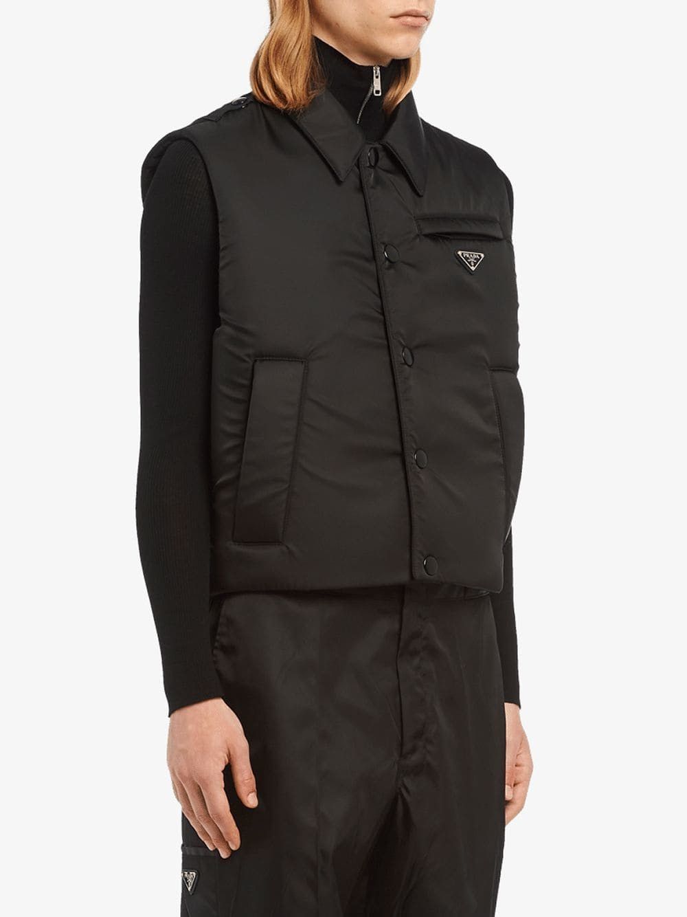 Prada Prada Nylon Padded Vest Size US L / EU 52-54 / 3 - 1 Thumbnail