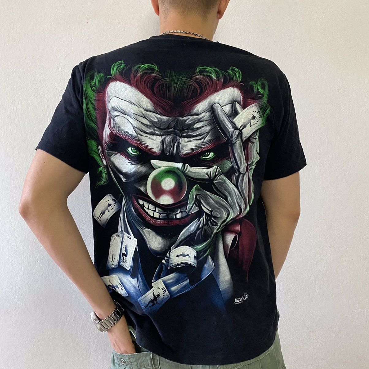 DC Comics × Vintage Vintage Joker Batman Big Logo Tshirt 3D Print Face Size US M / EU 48-50 / 2 - 3 Thumbnail